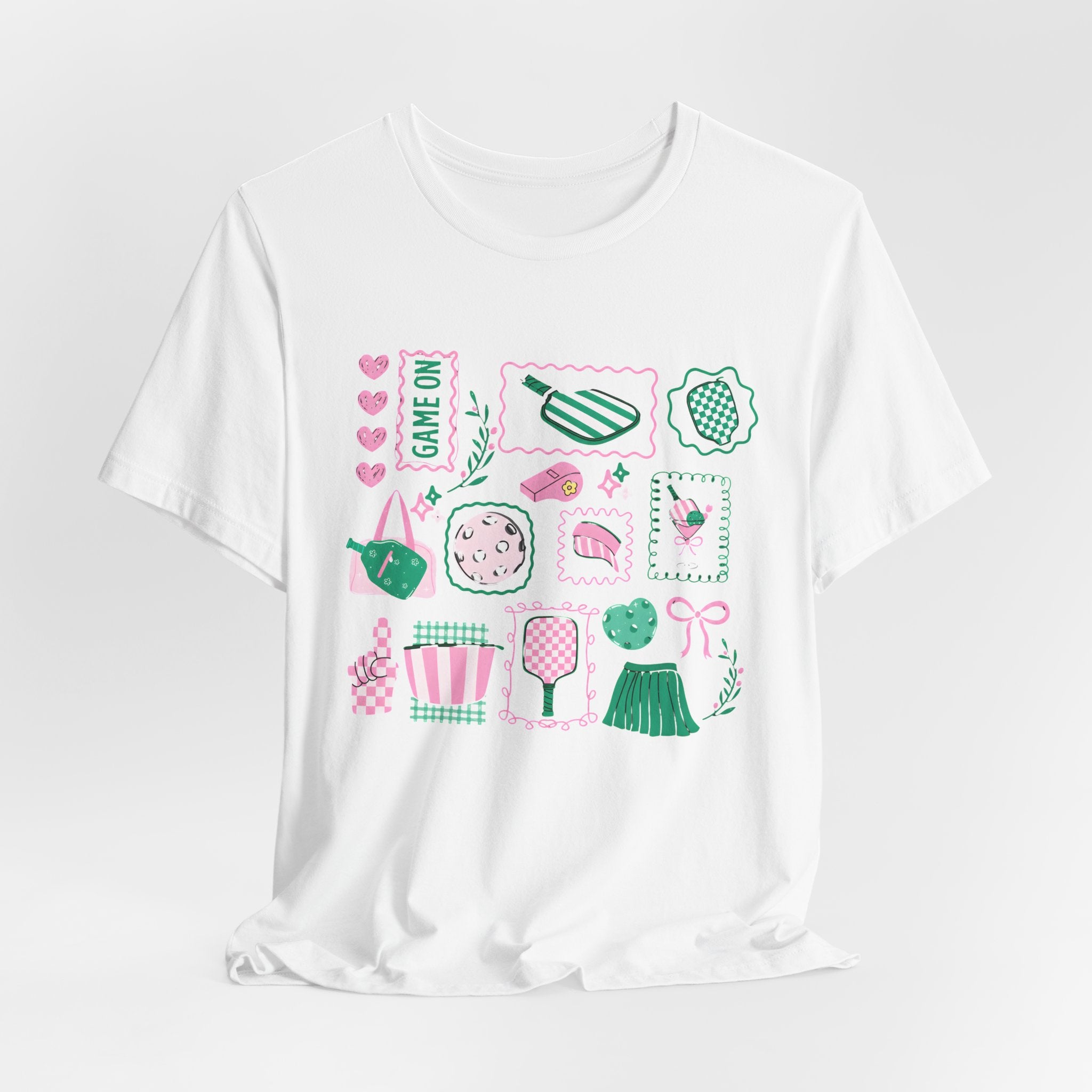 Ice Cream & Sweets Graphic Tee — Cute Pastel Dessert Icons