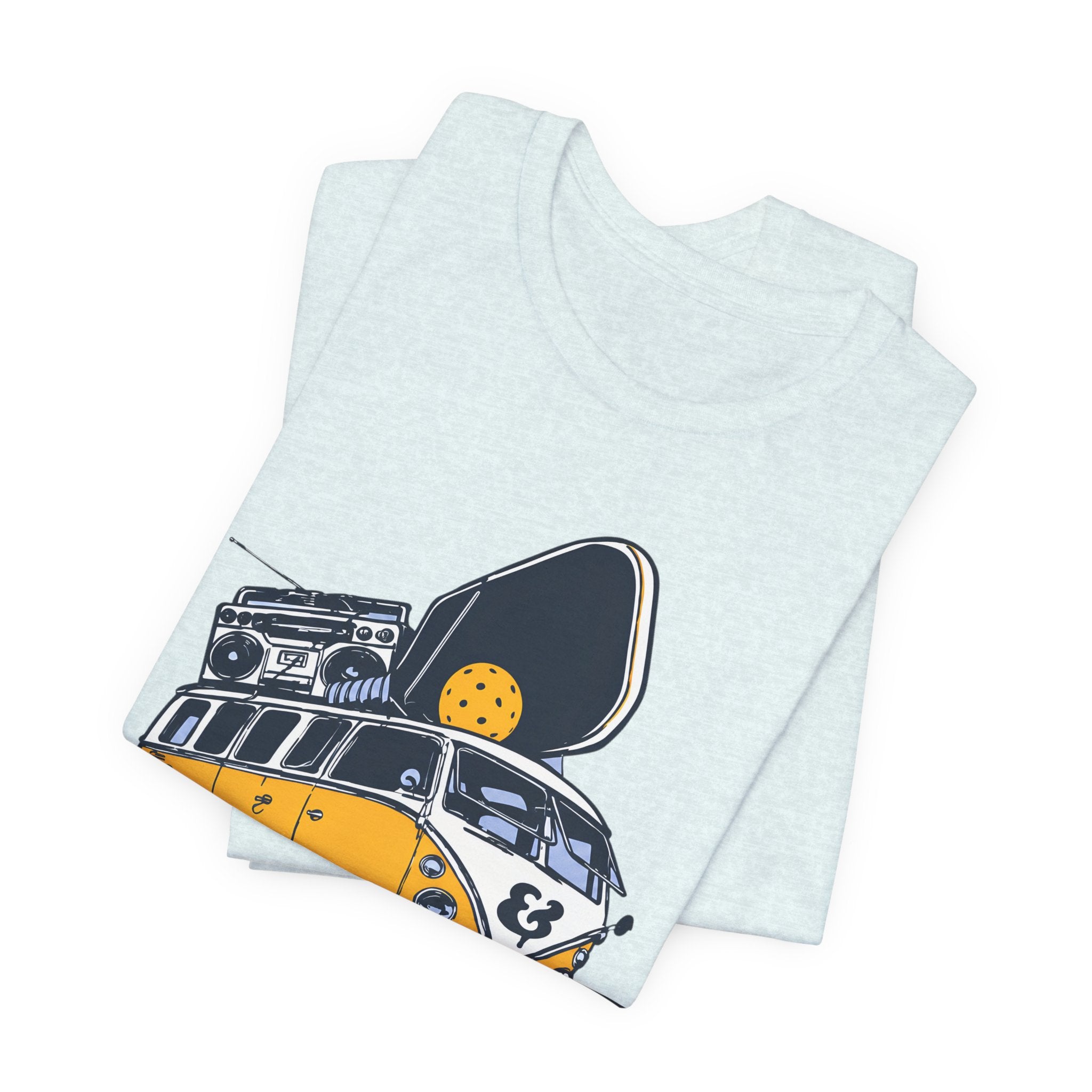 Pickleball Camper Tee — "Bread & Butter" VW Van Design