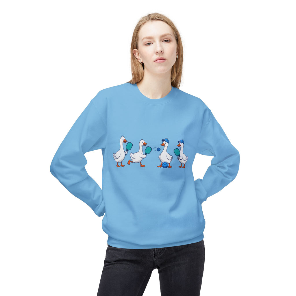 Duck Parade Crewneck Sweatshirt – Cute Cartoon Ducks Graphic
