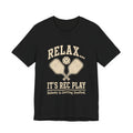 Pickleball T-Shirt — "Relax... It’s Rec Play" Vintage Paddle Tee