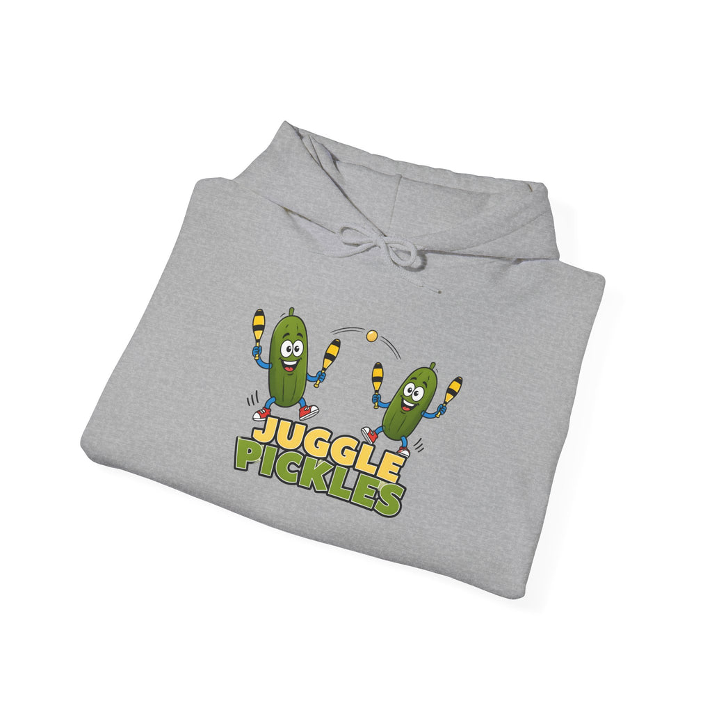 Juggling Pickles Hoodie — Cute Funny 'Juggle Pickle' Graphic Hooded Sweatshirt