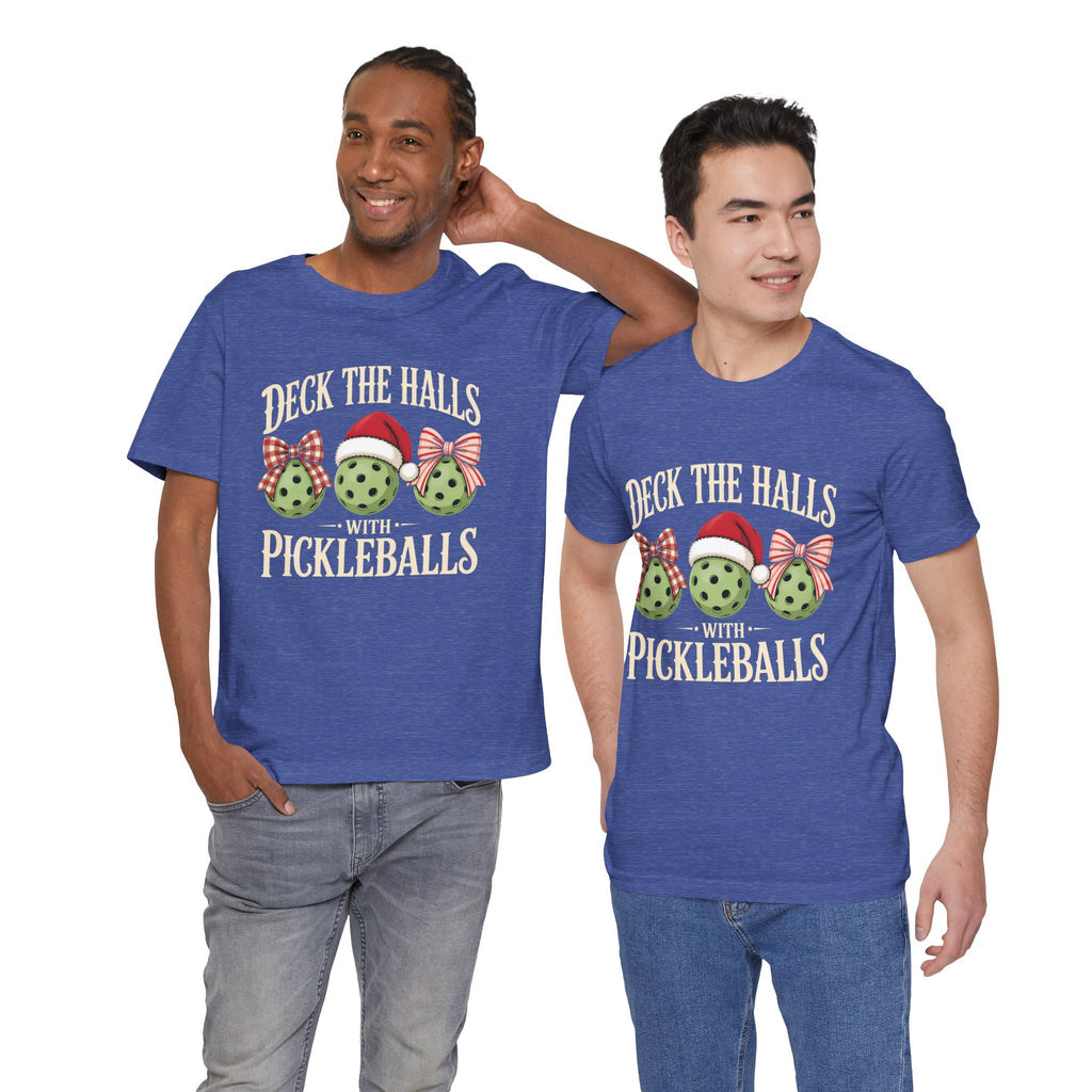Deck the Halls with Pickleballs Christmas Tee