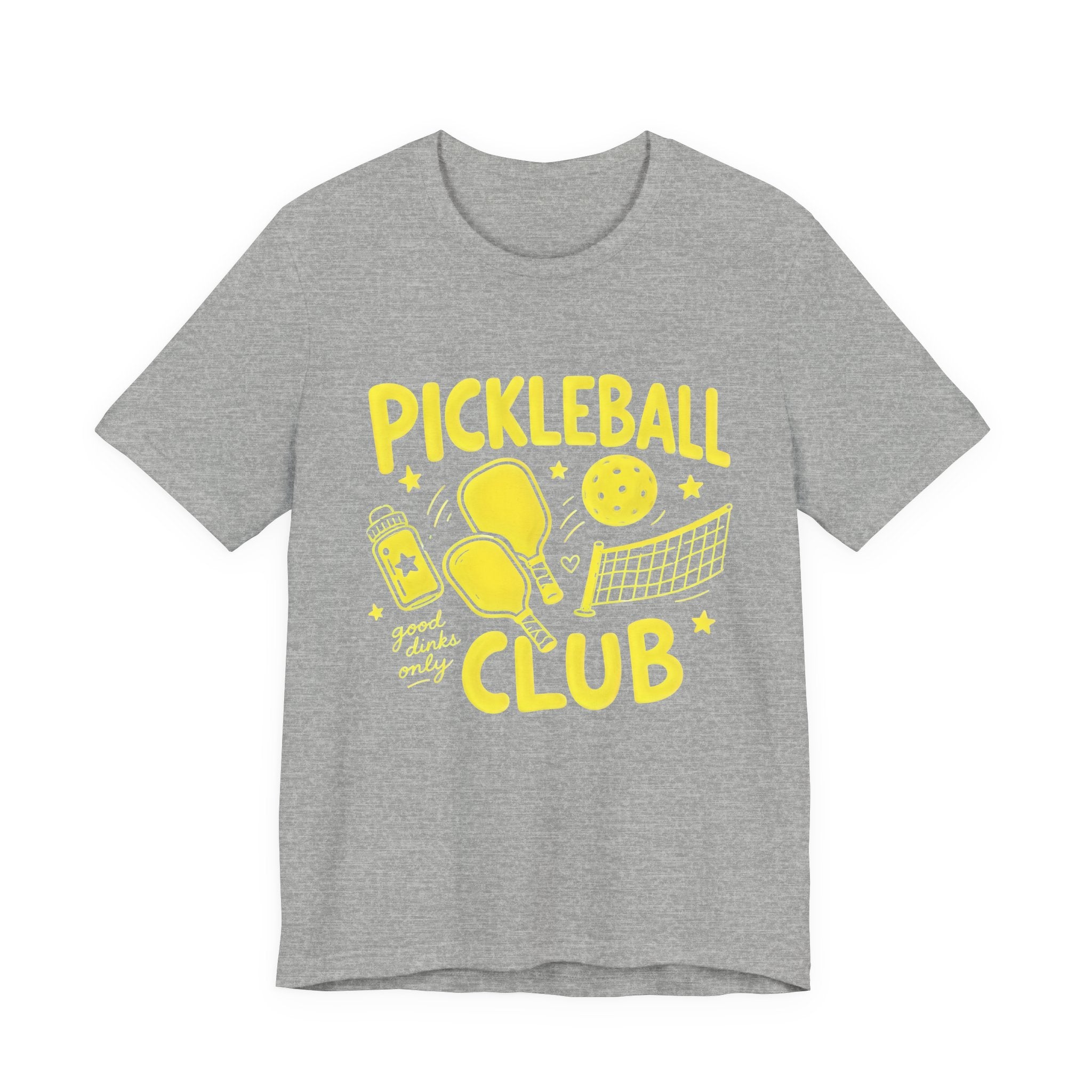 Pickleball Club Graphic Tee — "Good Doubles Only" Short Sleeve Shirt