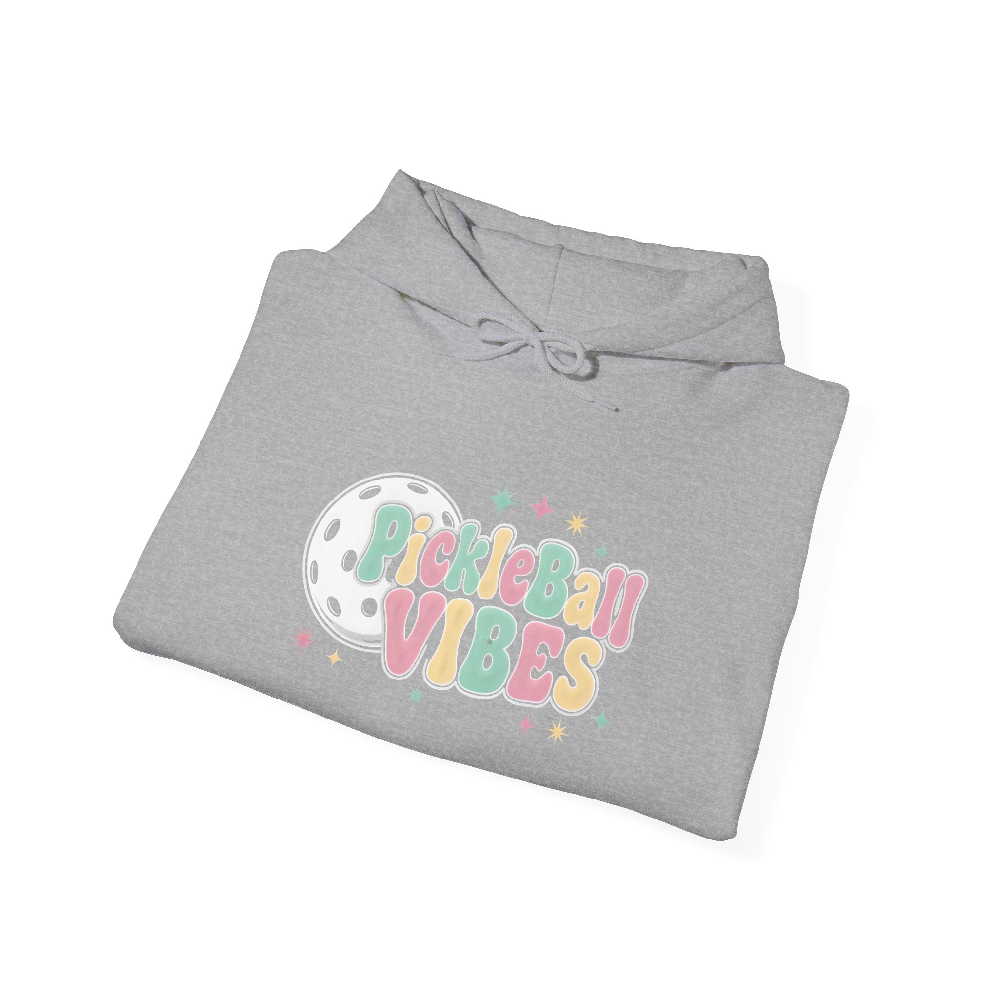 Pickleball Vibes Hoodie — Retro Pastel Pickleball Graphic Sweatshirt