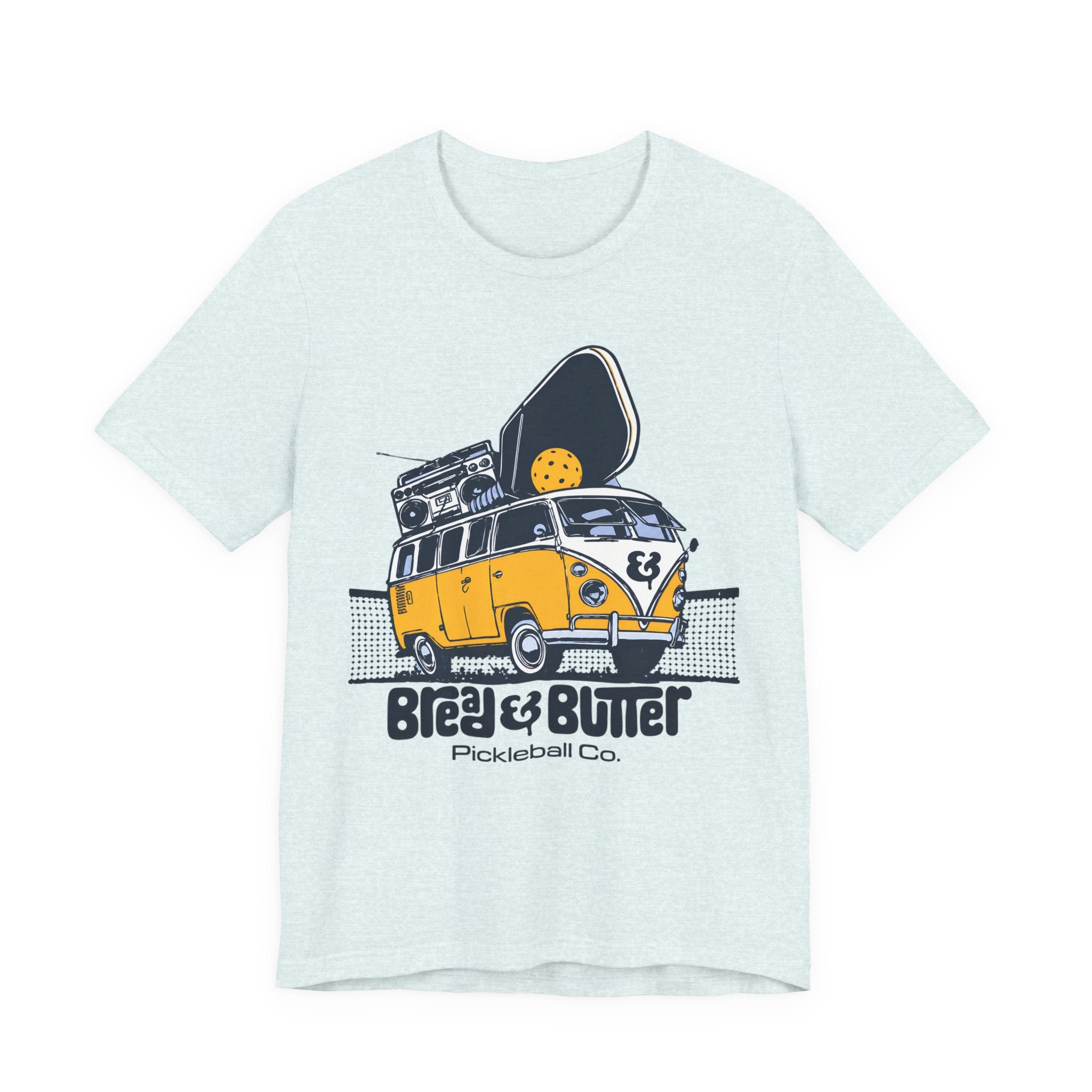 Pickleball Camper Tee — "Bread & Butter" VW Van Design