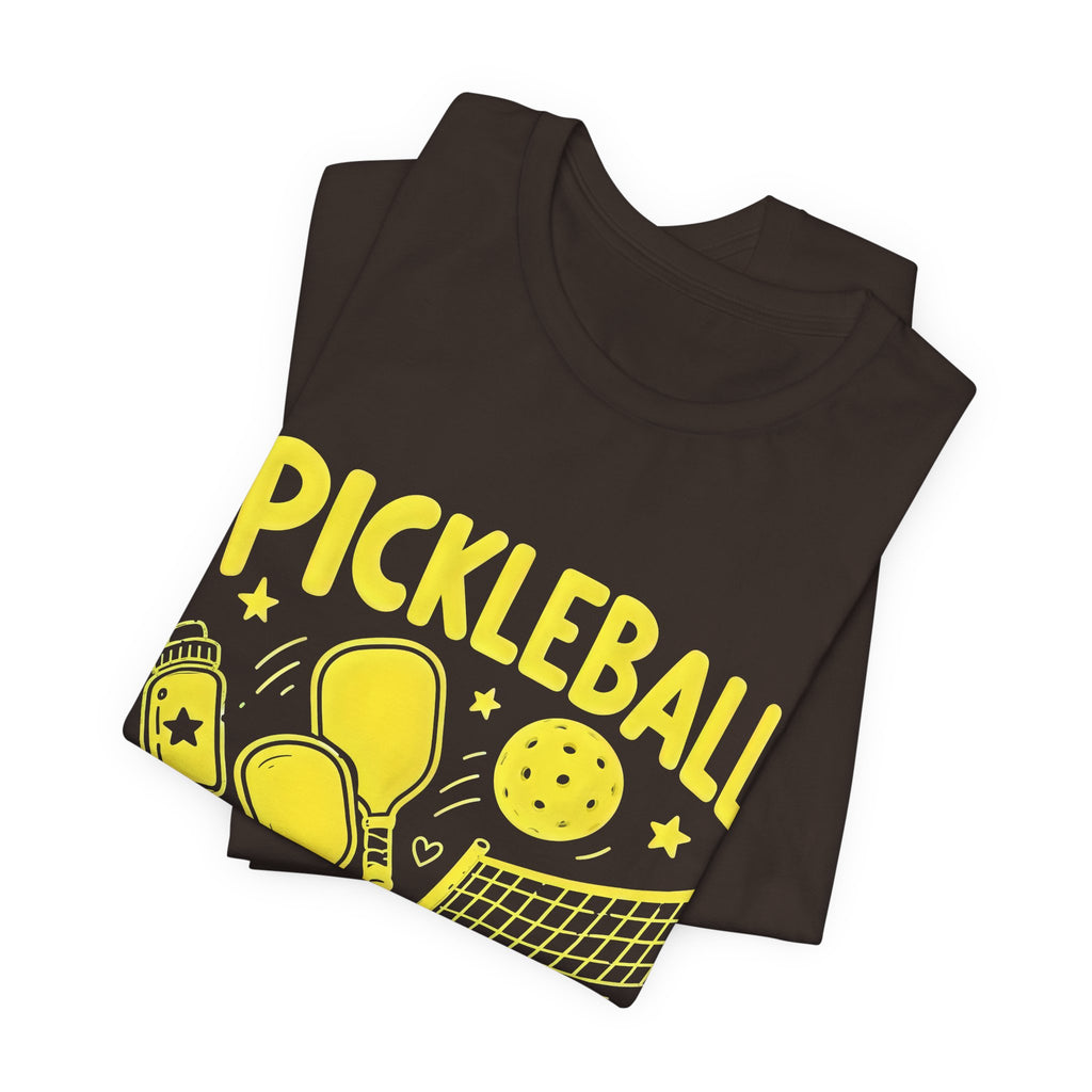 Pickleball Club Graphic Tee — "Good Doubles Only" Short Sleeve Shirt
