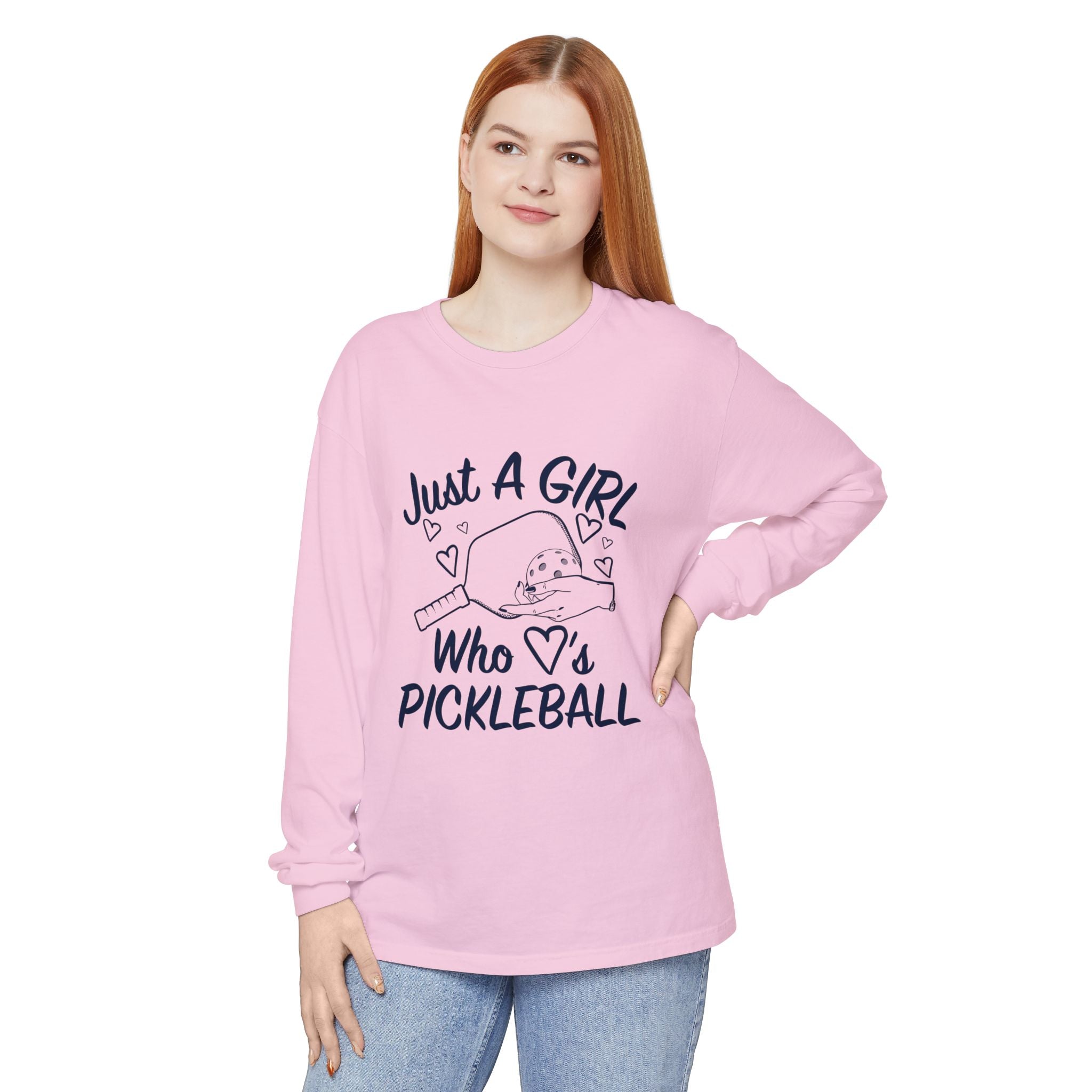 Pickleball Long Sleeve Shirt — "Just A Girl Who 's Pickleball"
