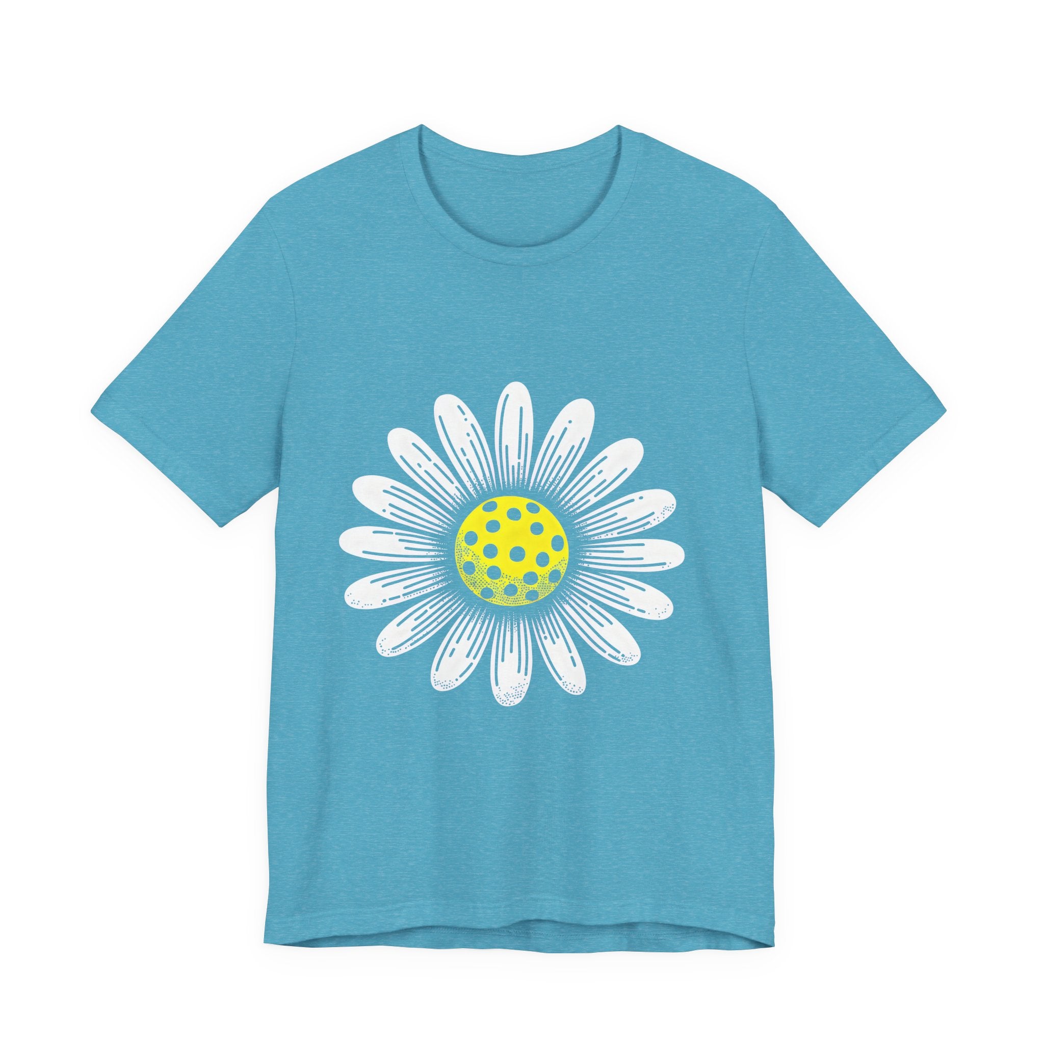 Daisy Graphic Tee — Retro Yellow Center Flower Shirt