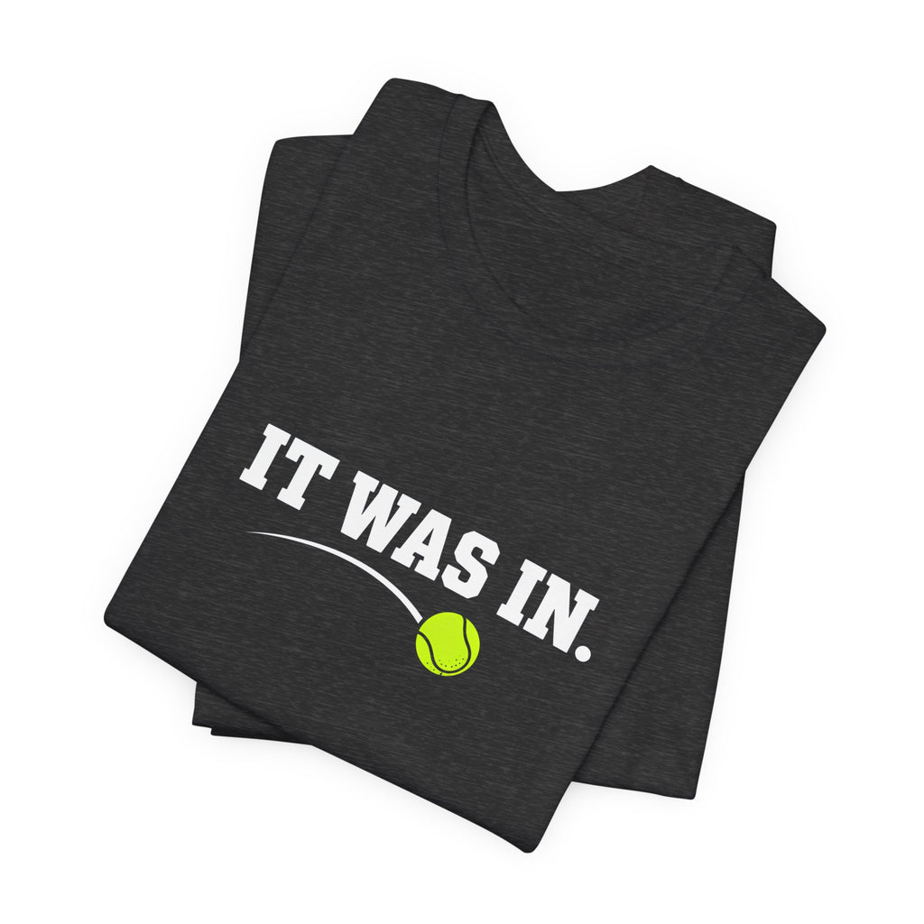 Tennis Minimalist Tee — Neon Tennis Ball Graphic Shirt