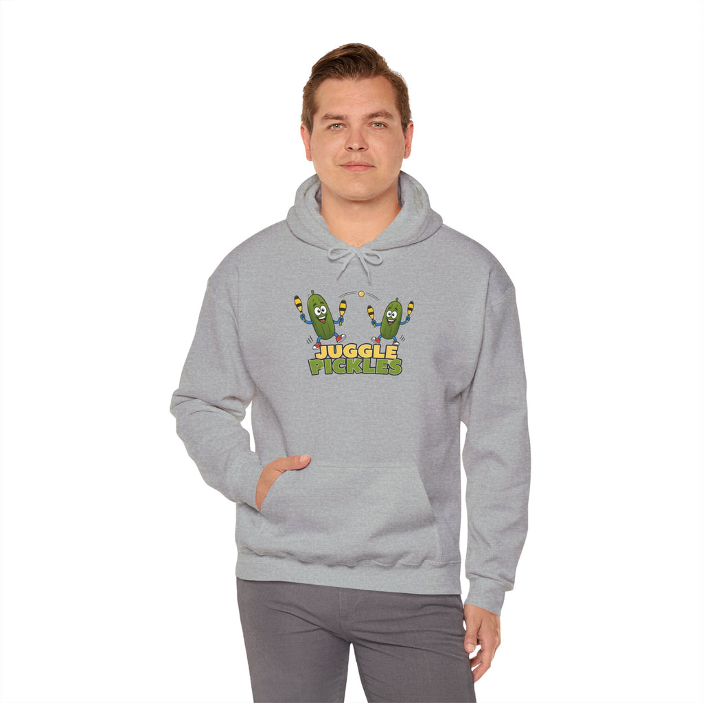 Juggling Pickles Hoodie — Cute Funny 'Juggle Pickle' Graphic Hooded Sweatshirt