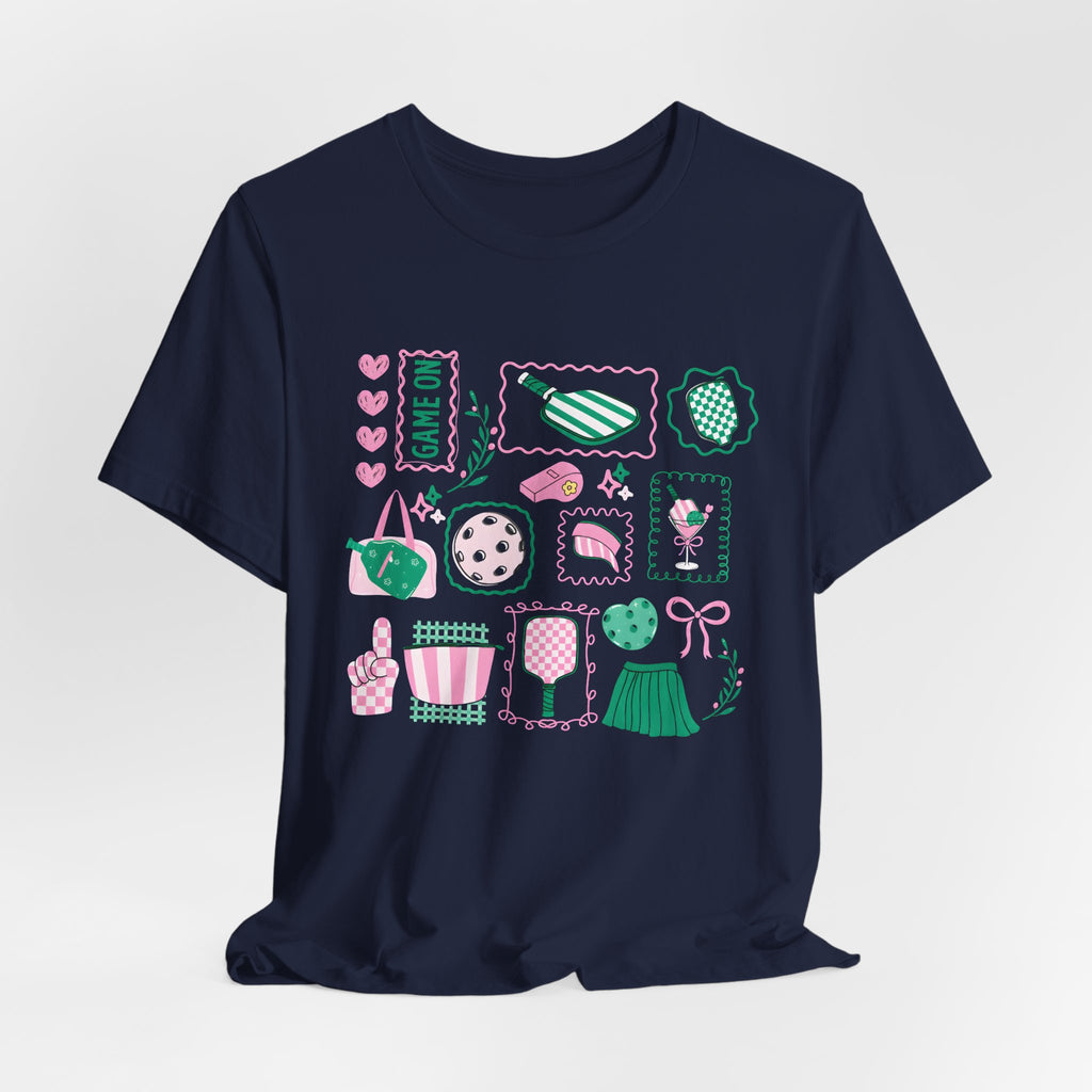 Ice Cream & Sweets Graphic Tee — Cute Pastel Dessert Icons
