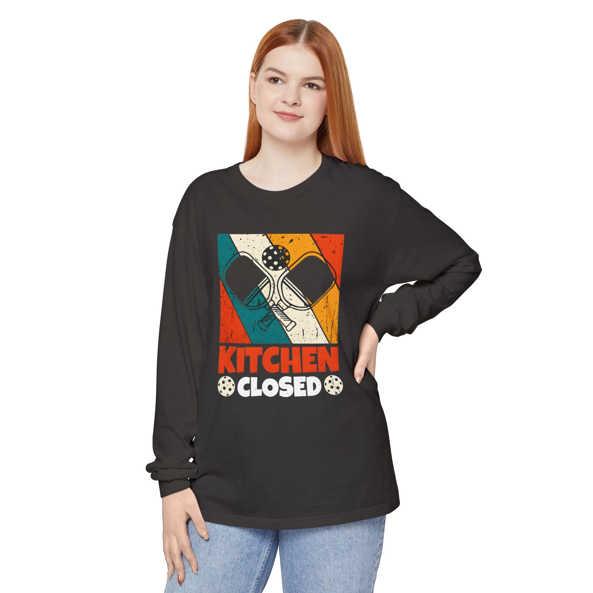 Unisex Garment-dyed Long Sleeve T-Shirt
