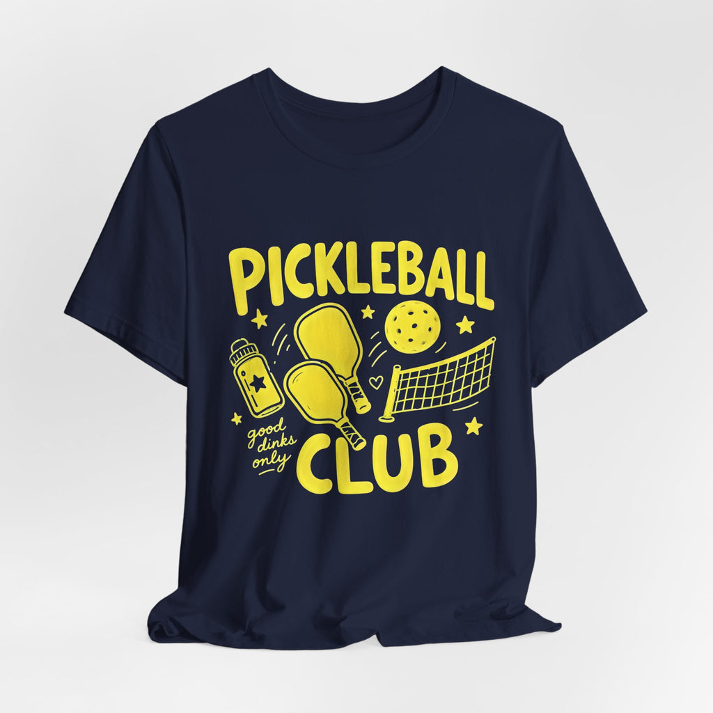 Pickleball Club Graphic Tee — "Good Doubles Only" Short Sleeve Shirt