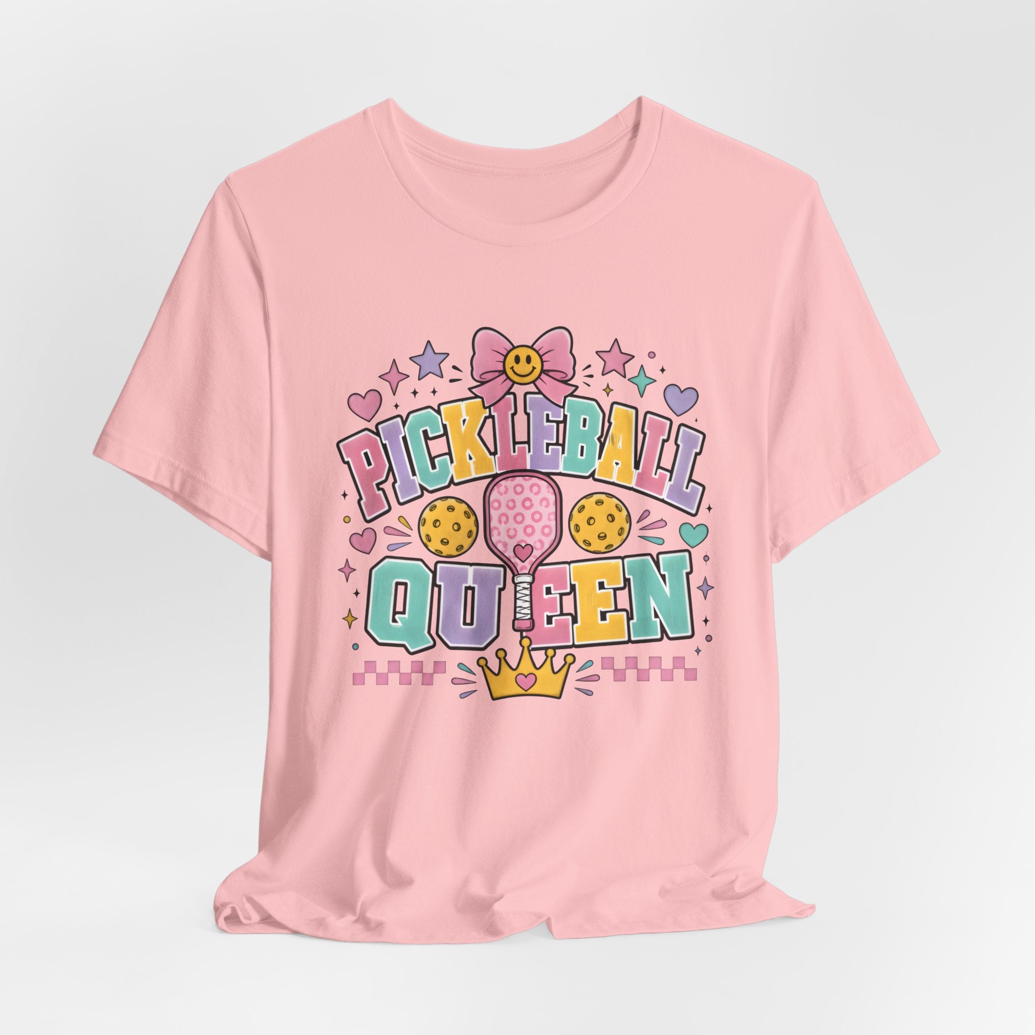 Pickleball Queen Tee — Cute Pastel Pickleball Shirt for Women & Girls