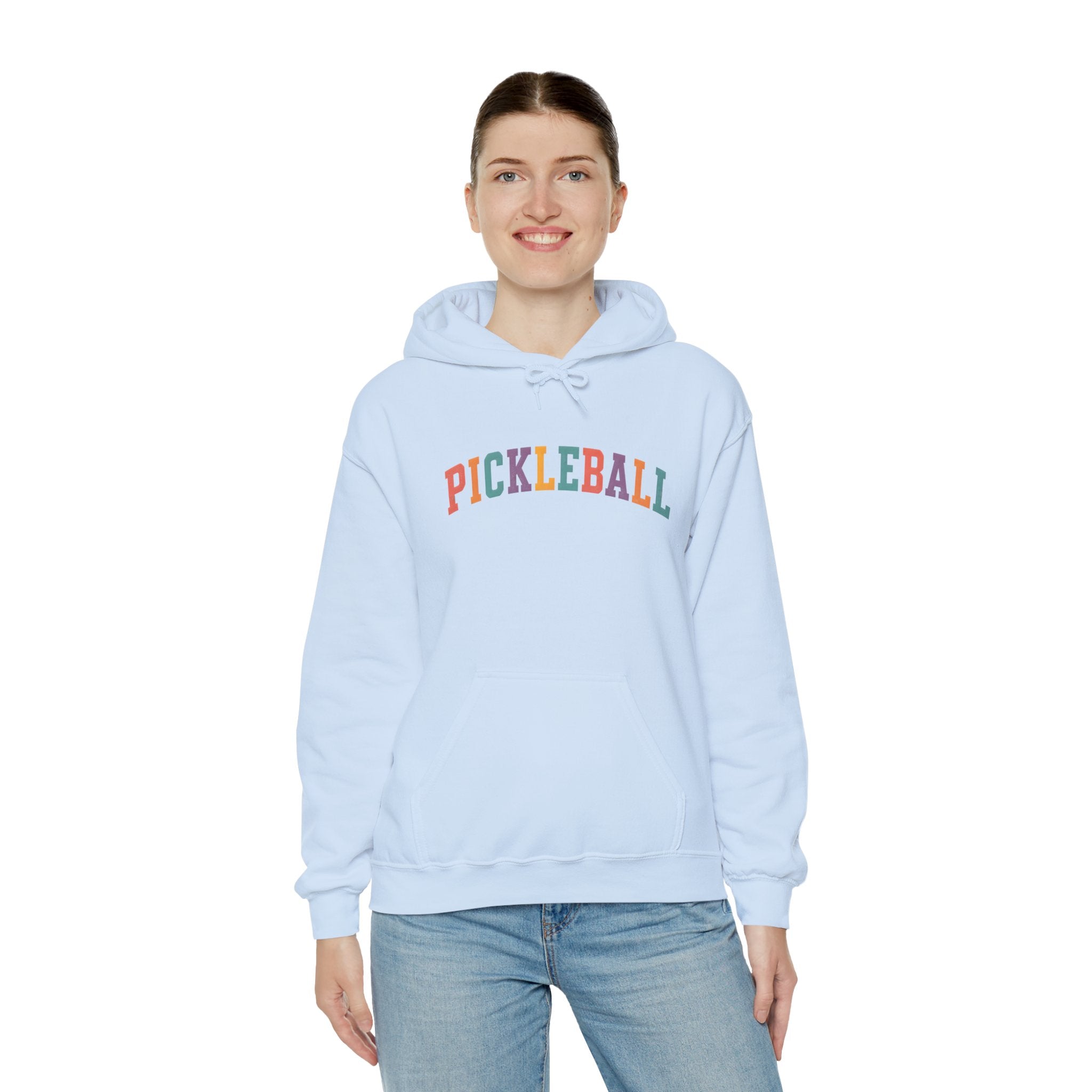 Pickleball Rainbow Hoodie — Colorful Pickleball Pullover for Players & Fans