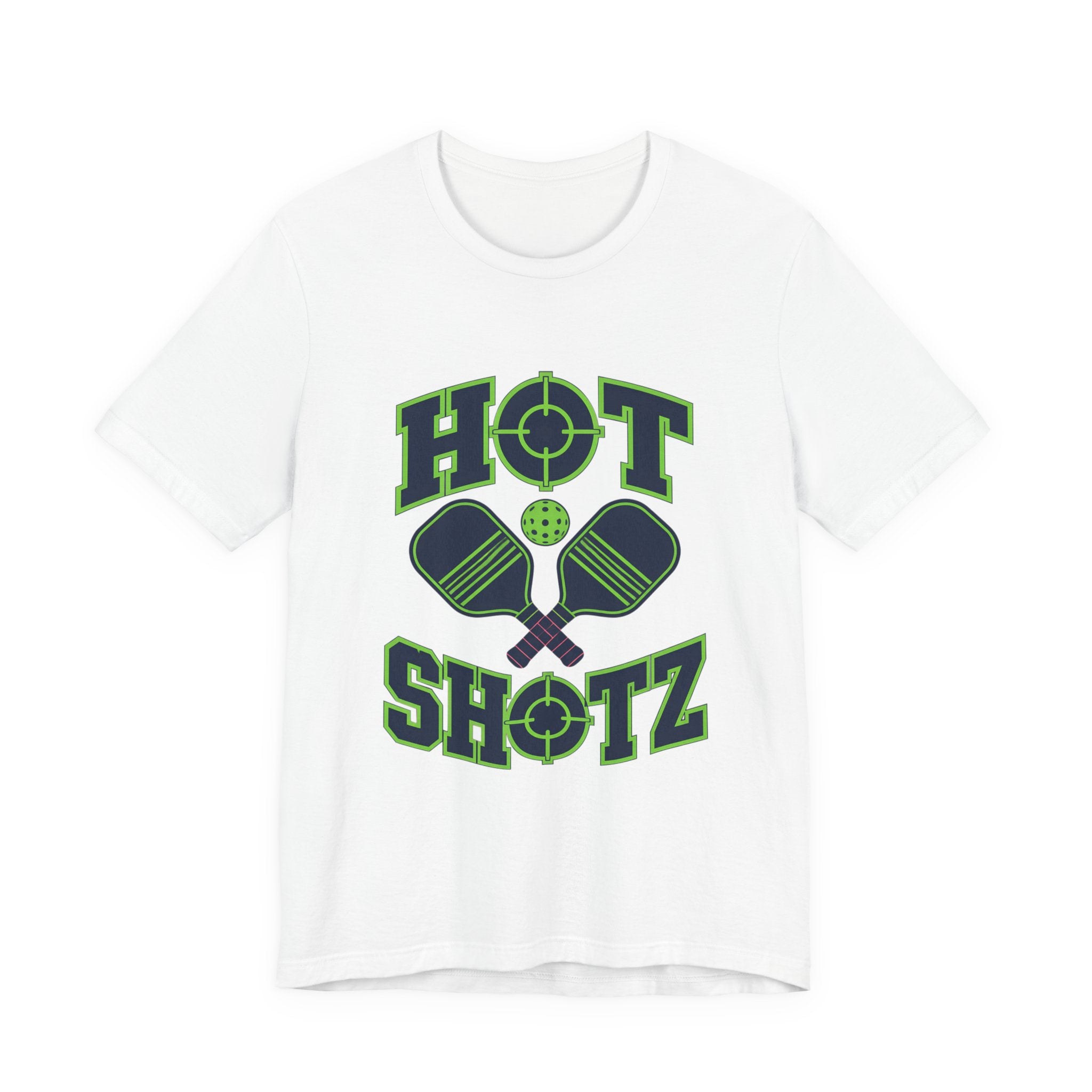 Hot Shotz Pickleball T‑Shirt — Pickleball Paddle Graphic Tee