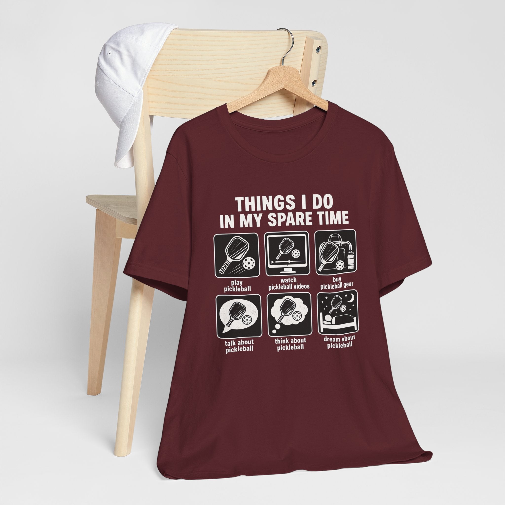 Pickleball Spare Time T-Shirt — "Things I Do In My Spare Time" Graphic Tee