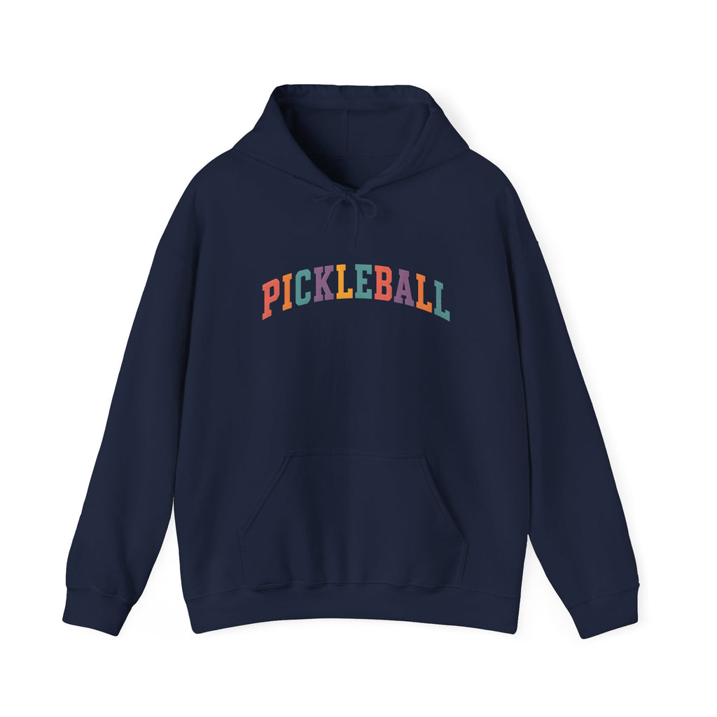 Pickleball Rainbow Hoodie — Colorful Pickleball Pullover for Players & Fans