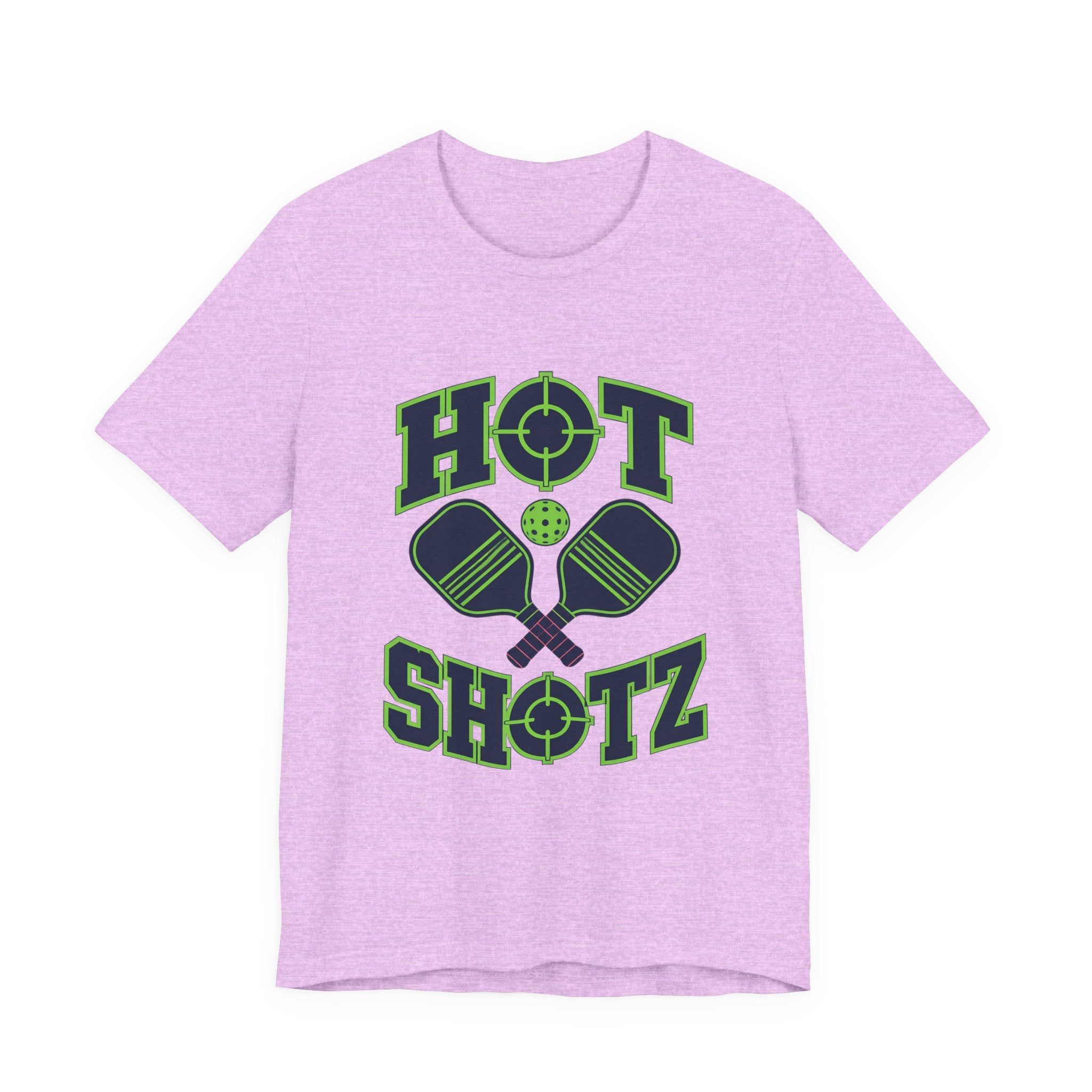 Hot Shotz Pickleball T‑Shirt — Pickleball Paddle Graphic Tee