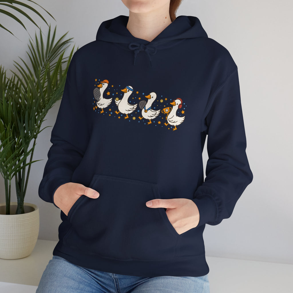 Halloween Duck Lineup Hoodie — Cute Trick-or-Treating Ducks Pullover