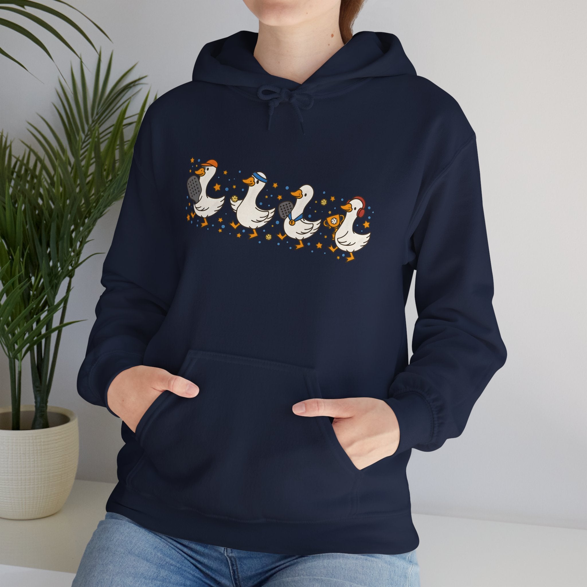 Halloween Duck Lineup Hoodie — Cute Trick-or-Treating Ducks Pullover