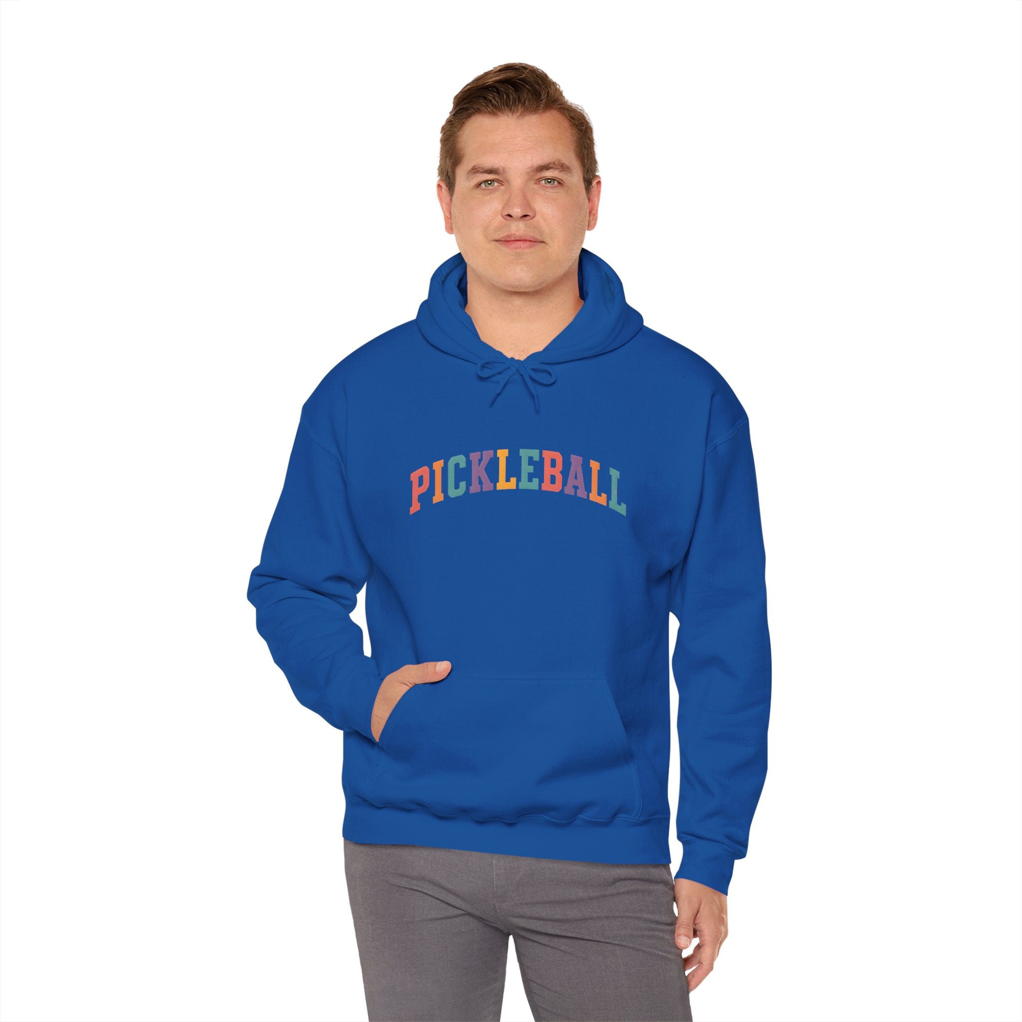 Pickleball Rainbow Hoodie — Colorful Pickleball Pullover for Players & Fans