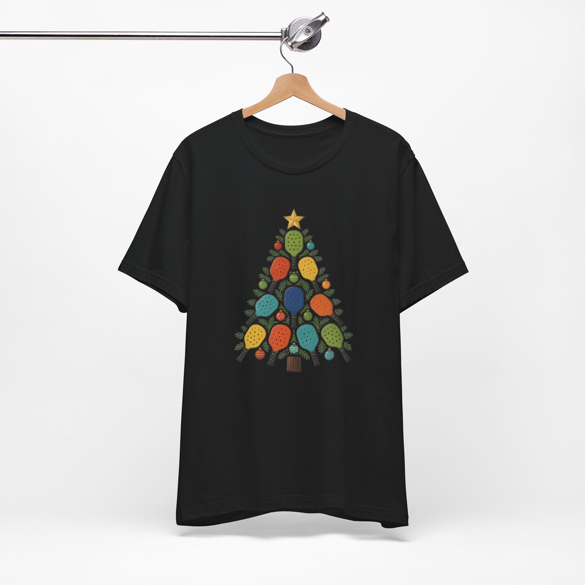Christmas Tree String Lights T‑Shirt — Retro Holiday Bulb Tee