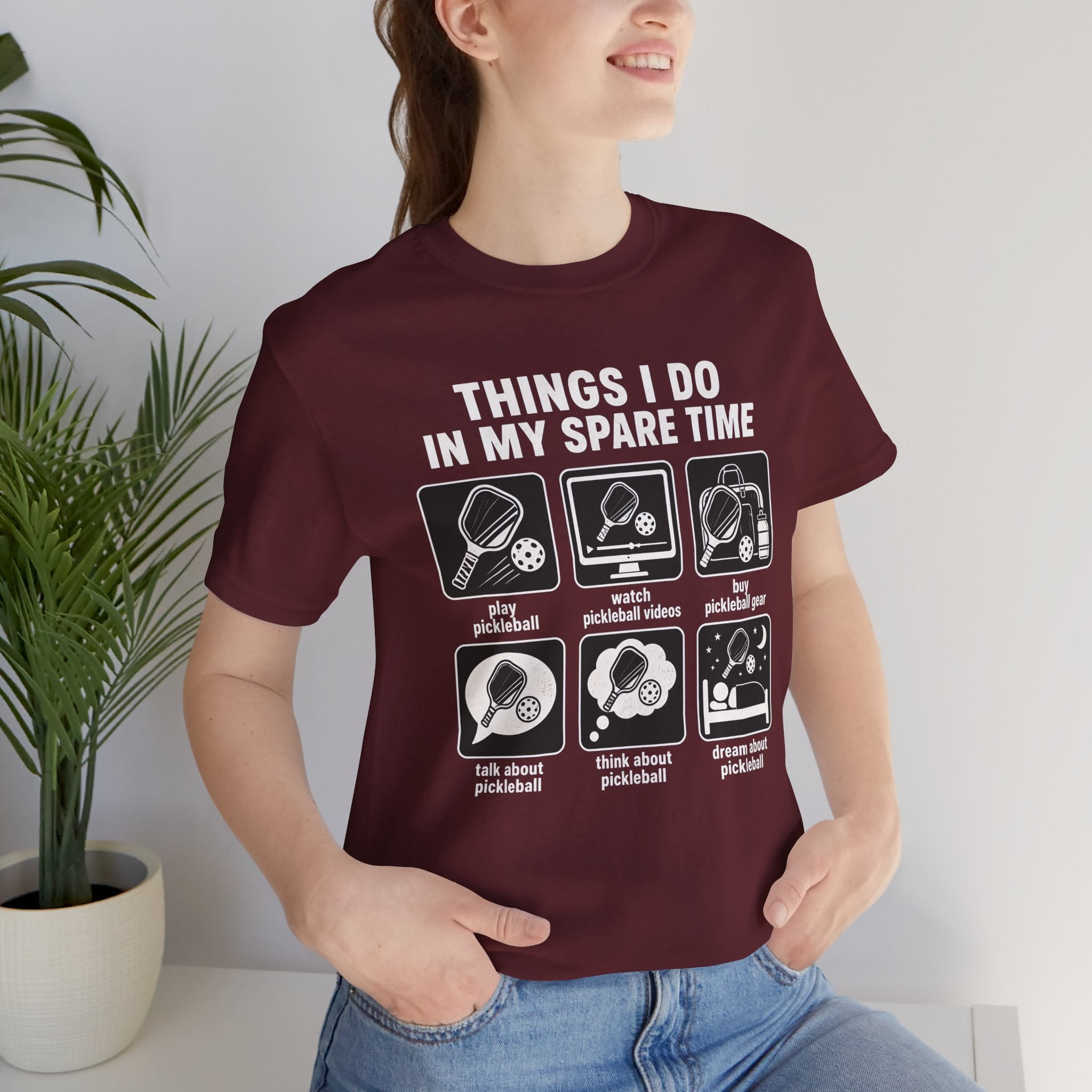 Pickleball Spare Time T-Shirt — "Things I Do In My Spare Time" Graphic Tee