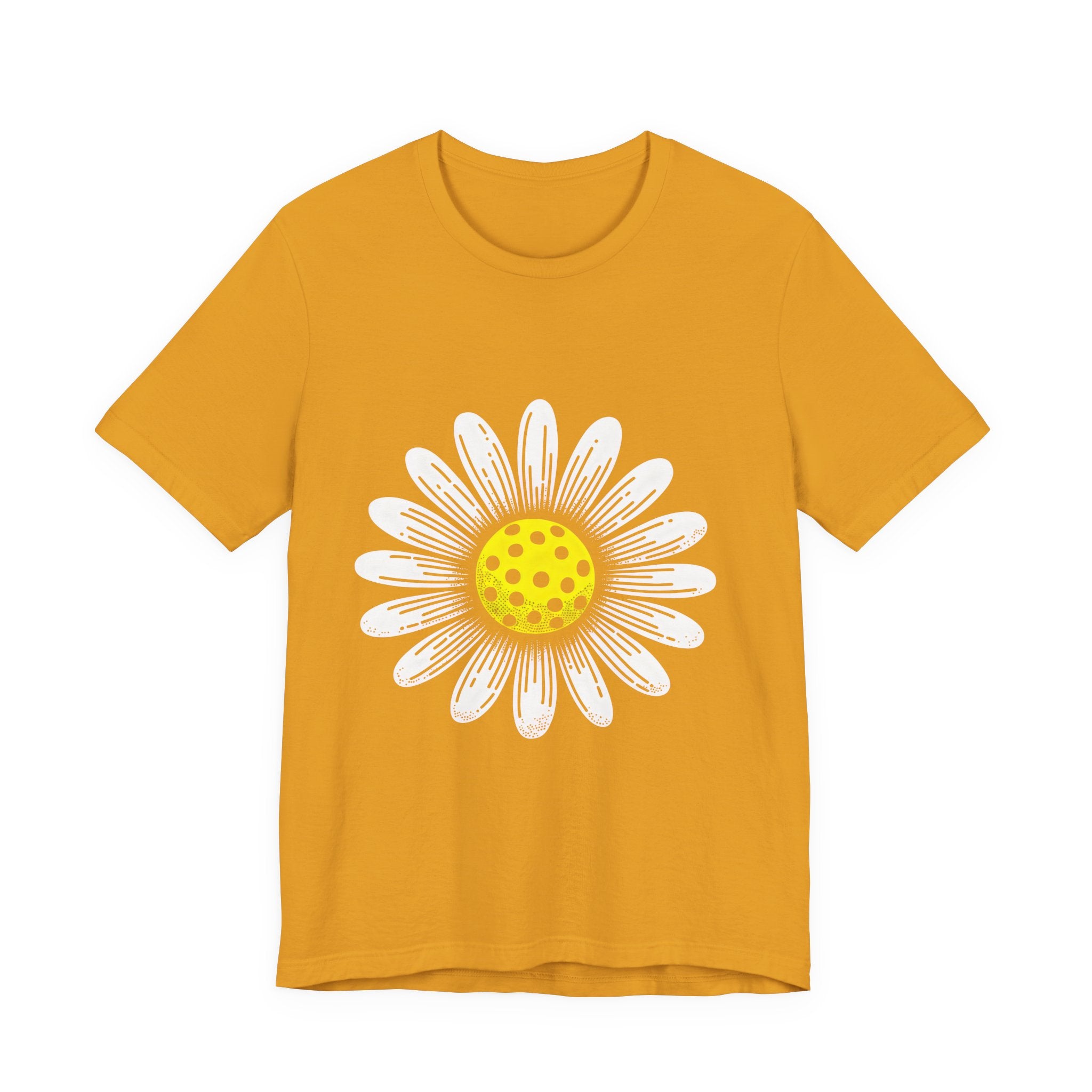 Daisy Graphic Tee — Retro Yellow Center Flower Shirt