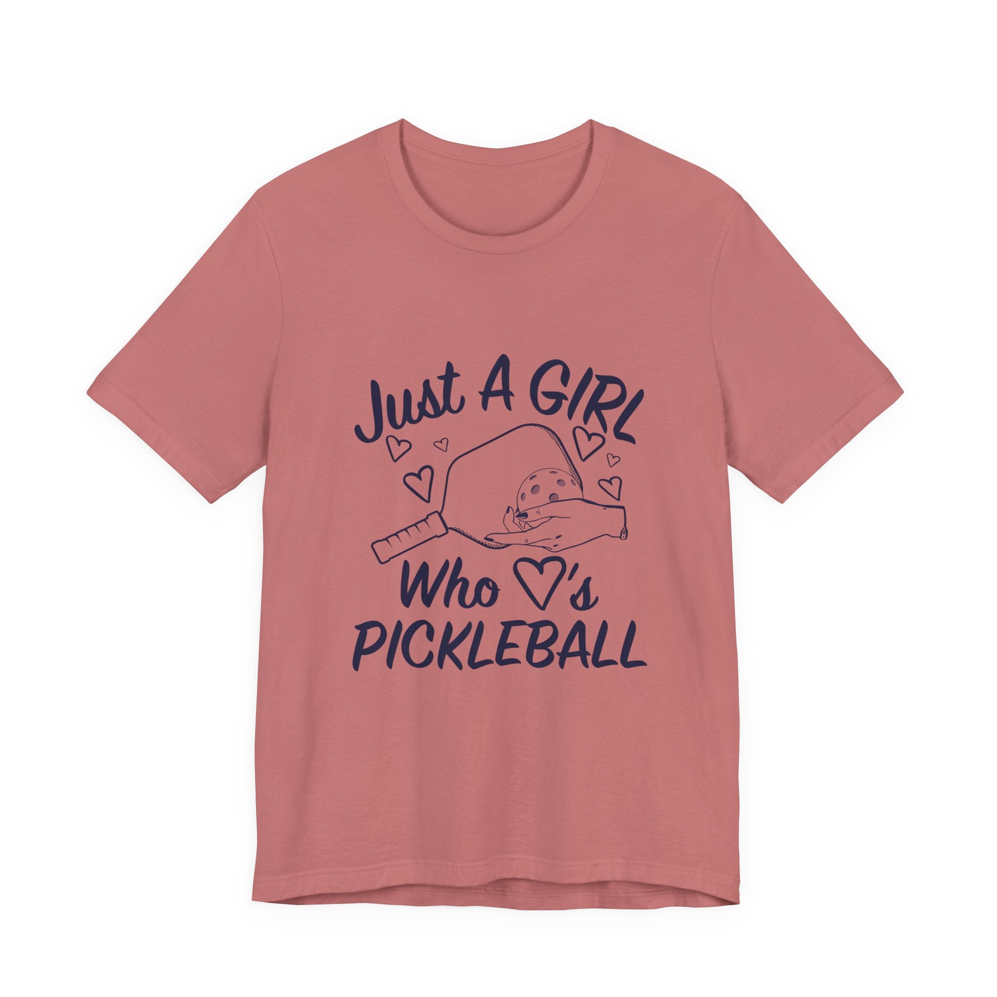 Pickleball Tee — "Just a Girl Who Loves Pickleball" Graphic Shirt