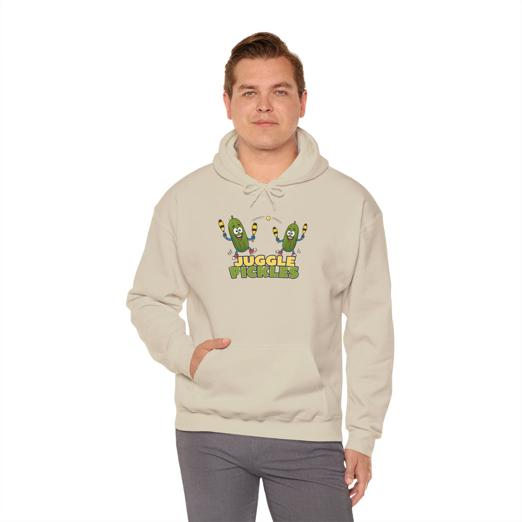 Juggling Pickles Hoodie — Cute Funny 'Juggle Pickle' Graphic Hooded Sweatshirt