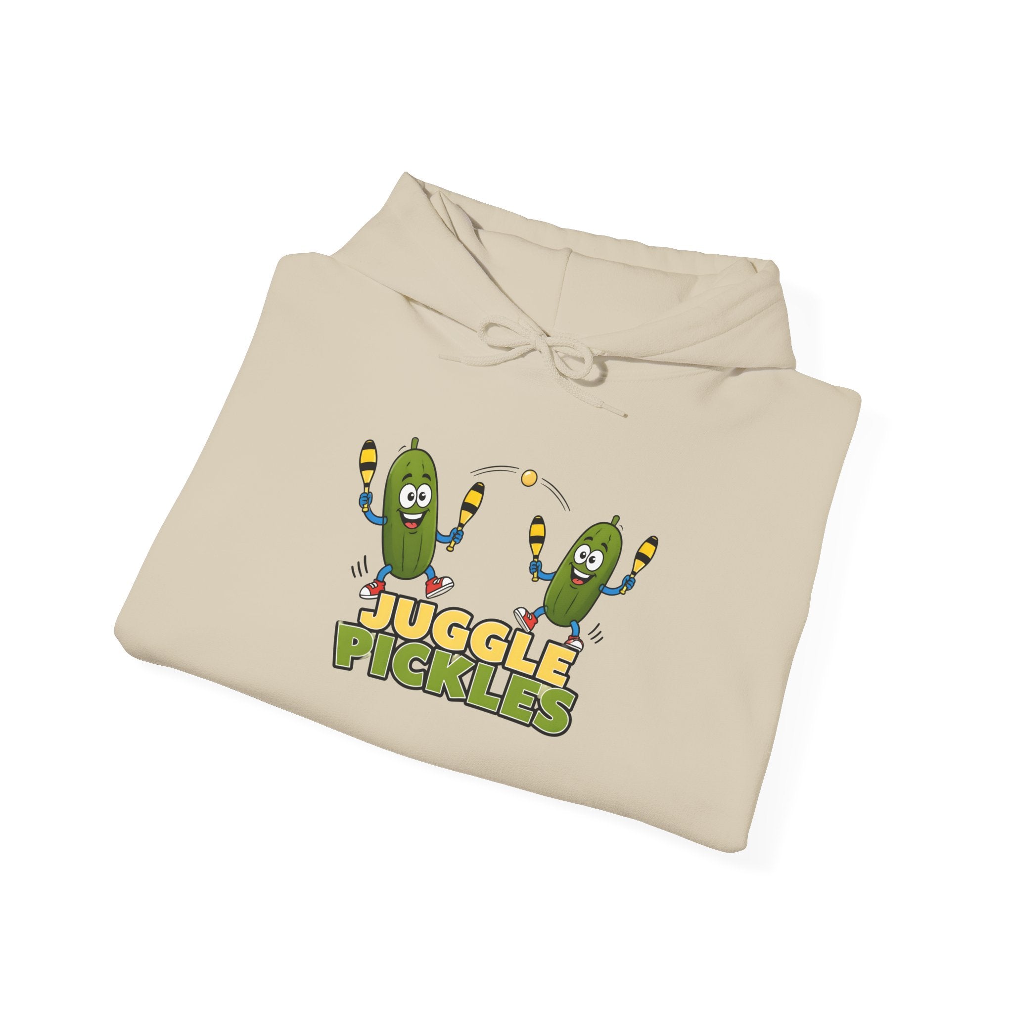 Juggling Pickles Hoodie — Cute Funny 'Juggle Pickle' Graphic Hooded Sweatshirt