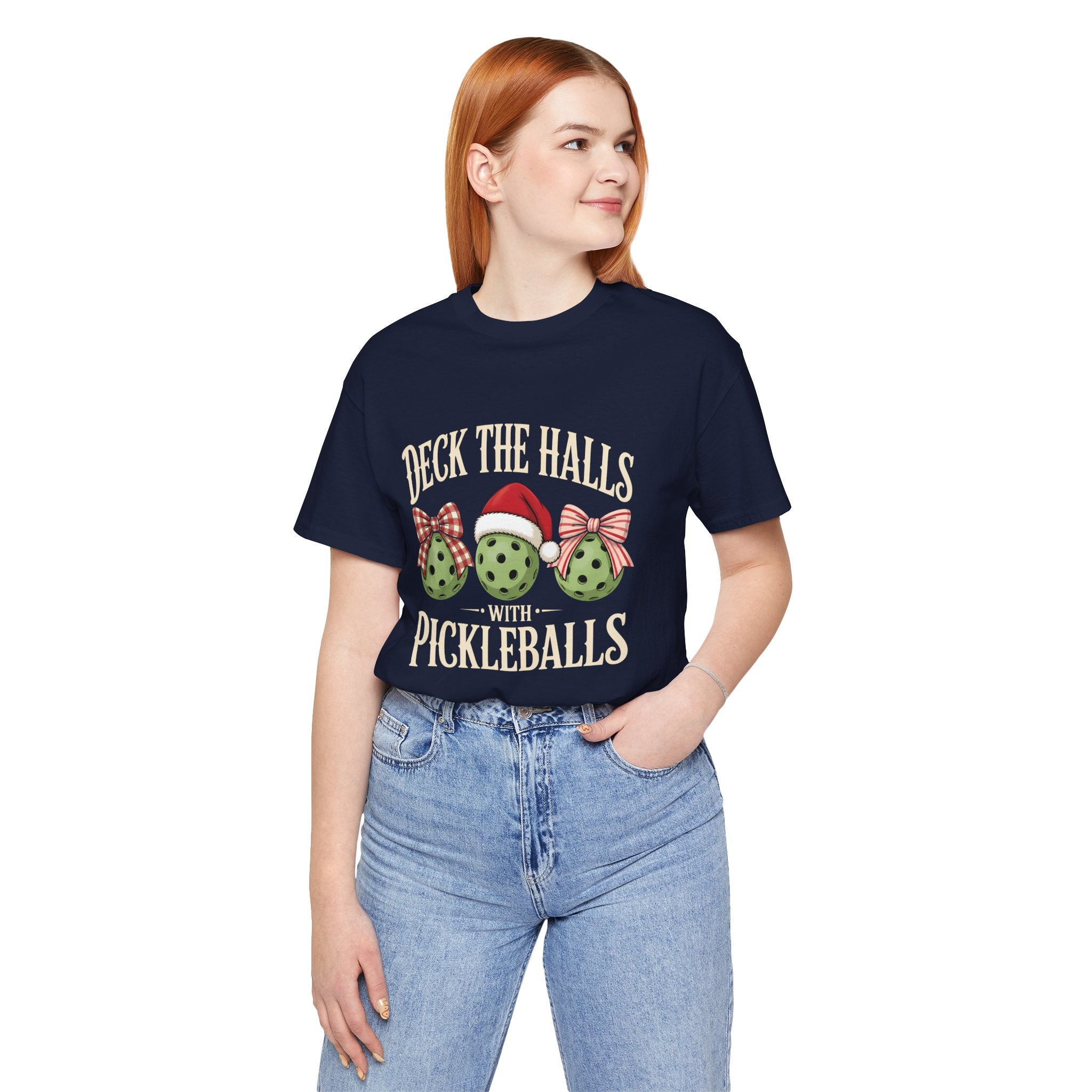 Deck the Halls with Pickleballs Christmas Tee