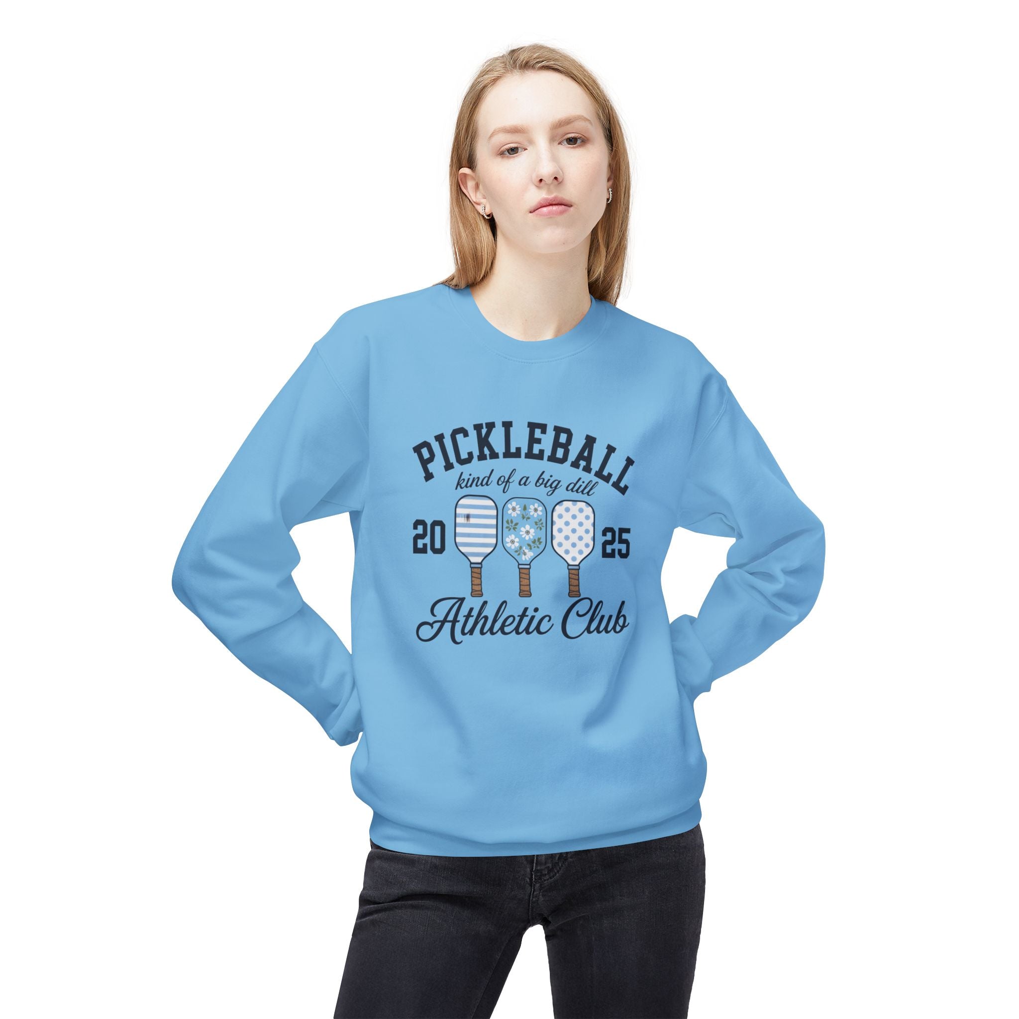 Pickleball Athletic Club Crewneck Sweatshirt — 2025 "Kind of a Big Dill" Design