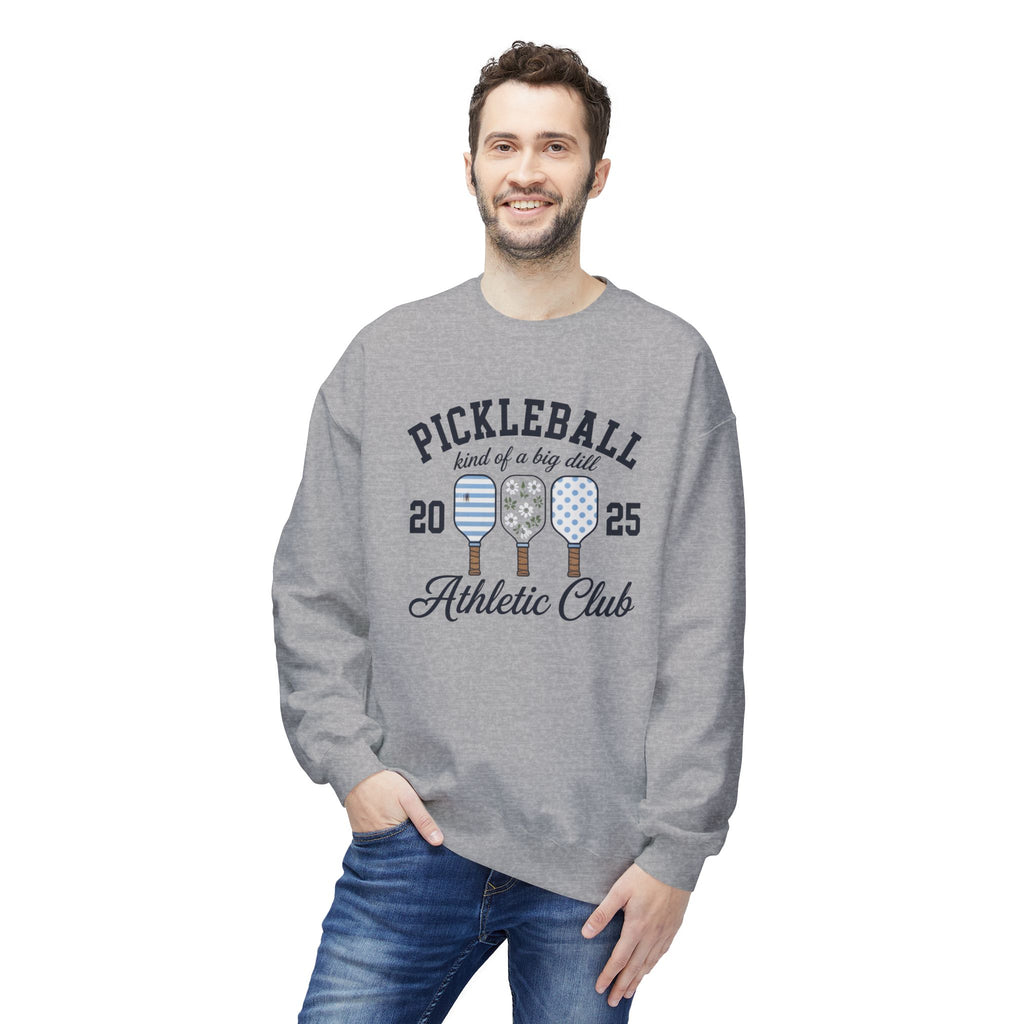 Pickleball Athletic Club Crewneck Sweatshirt — 2025 "Kind of a Big Dill" Design