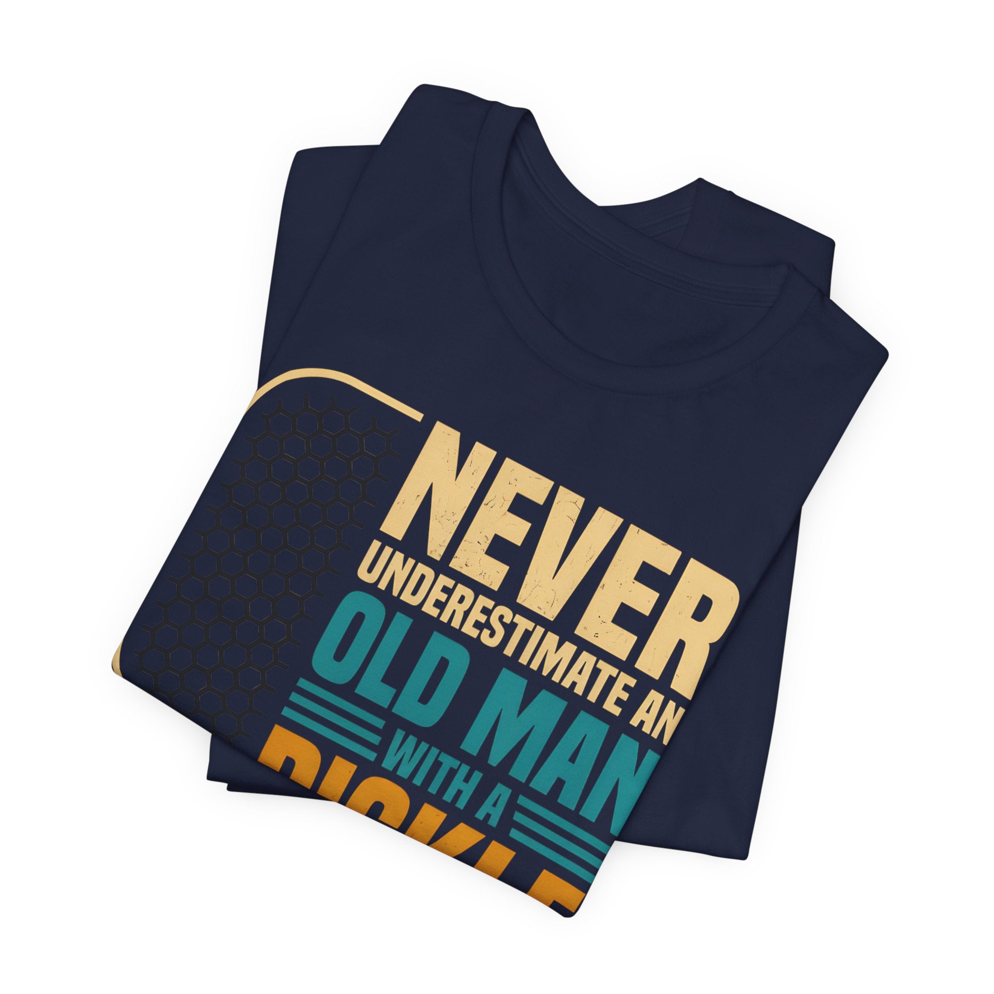 Pickleball Tee — "Never Underestimate an Old Man with a Pickleball Paddle"