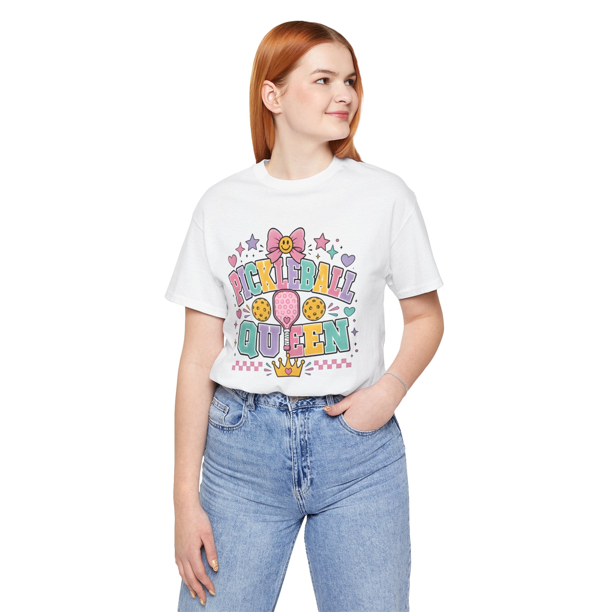 Pickleball Queen Tee — Cute Pastel Pickleball Shirt for Women & Girls