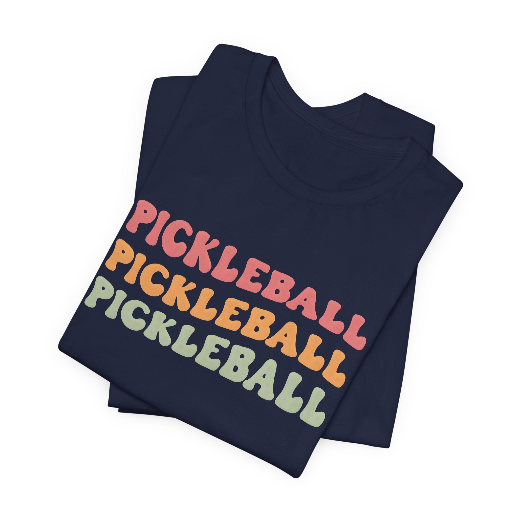 Pickleball Tee — Retro 'PICKLEBALL' Triple-Stack Graphic Shirt