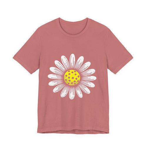 Daisy Graphic Tee — Retro Yellow Center Flower Shirt