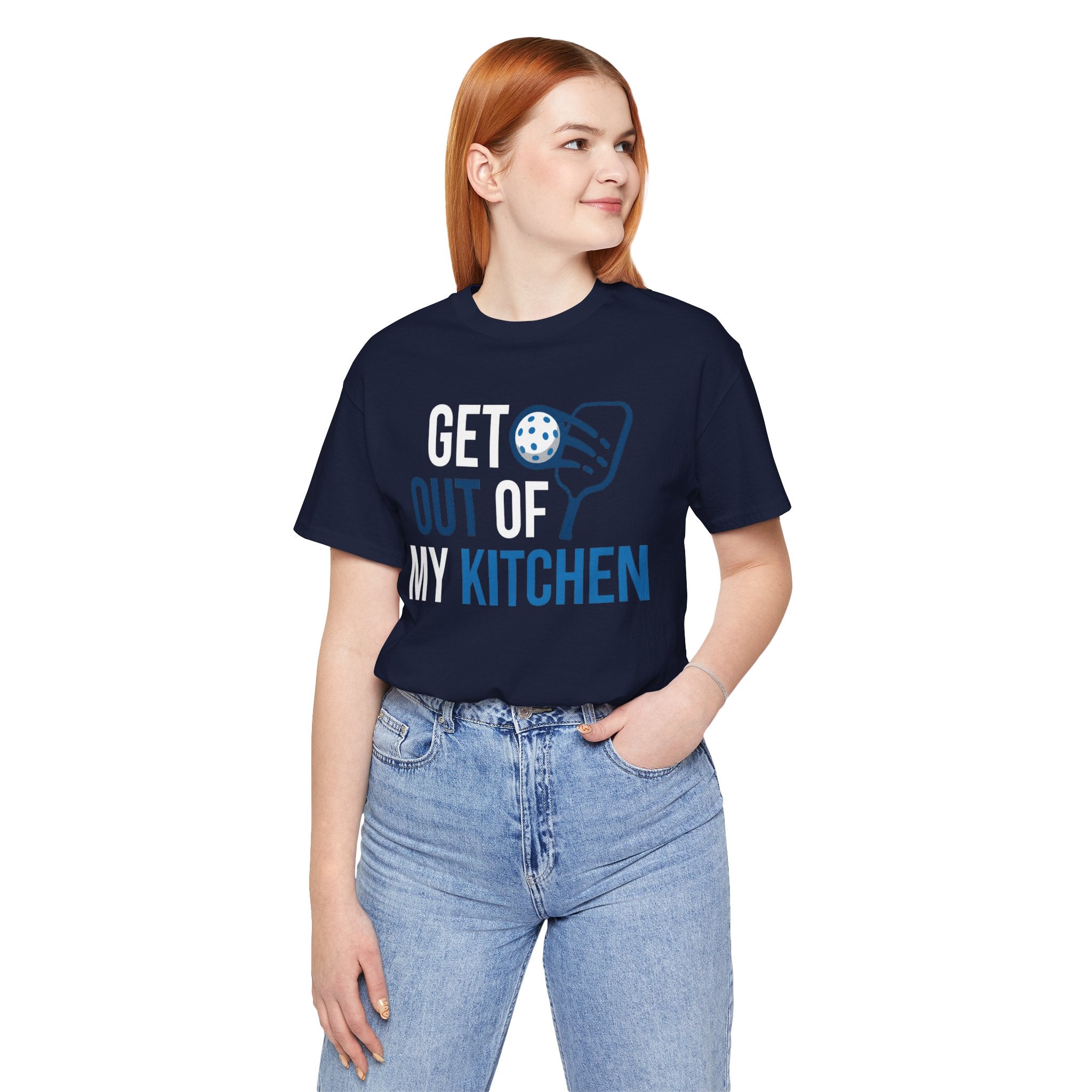 Get Out of My Kitchen Pickleball T‑Shirt – Funny Court & Kitchen Play Tee