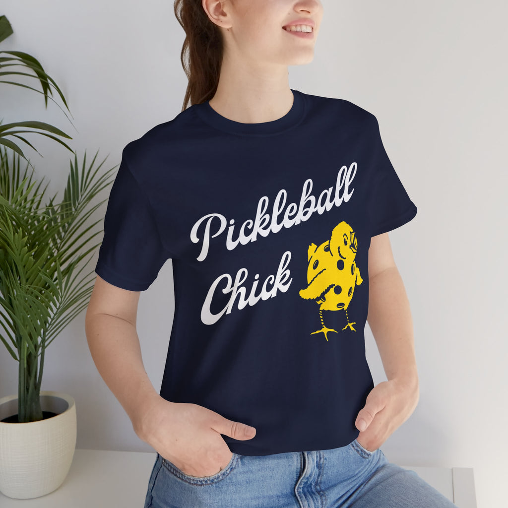 Pickleball Chick T‑Shirt — Cute Yellow Chick Pickleball Tee for Women & Players