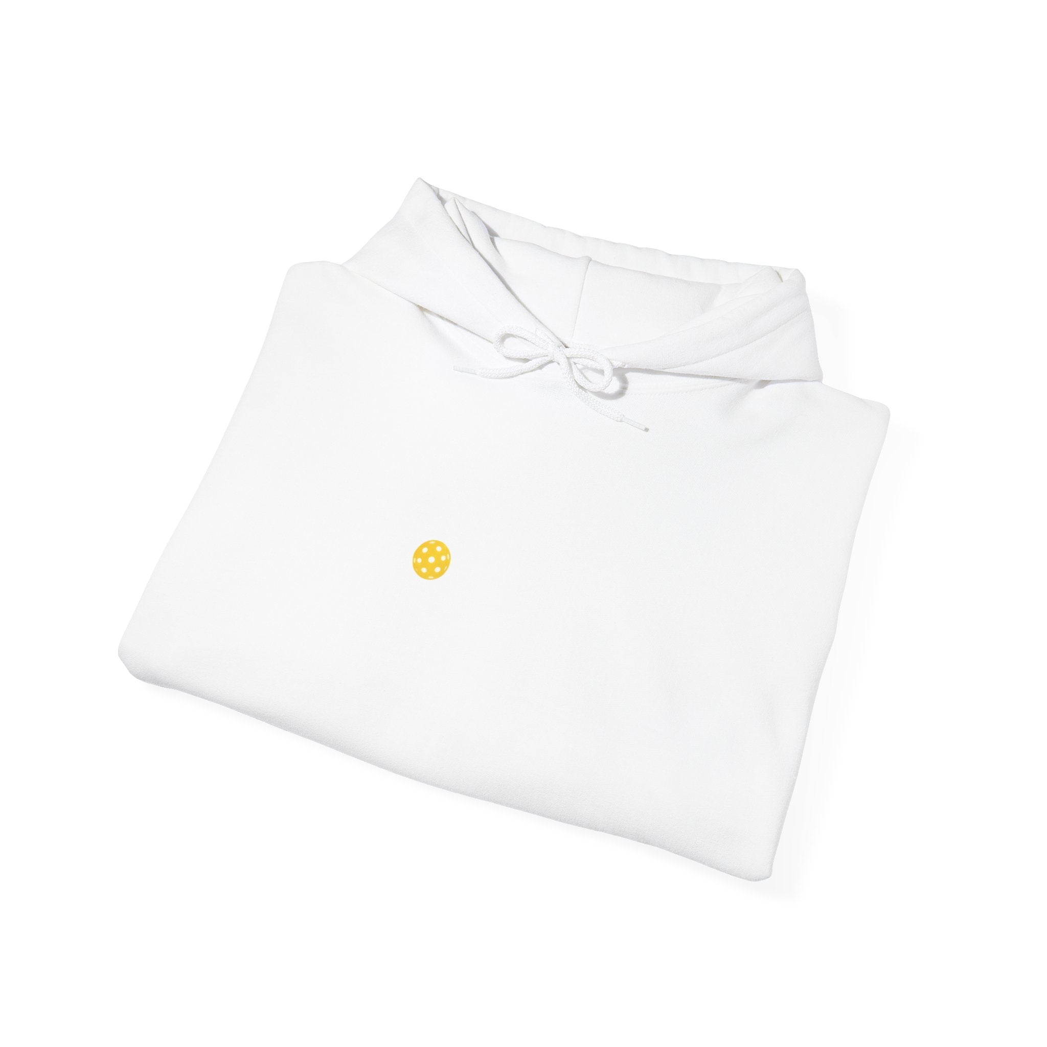 Hoodie — Minimal Tiny Sun Chest Graphic, Casual Cozy Pullover