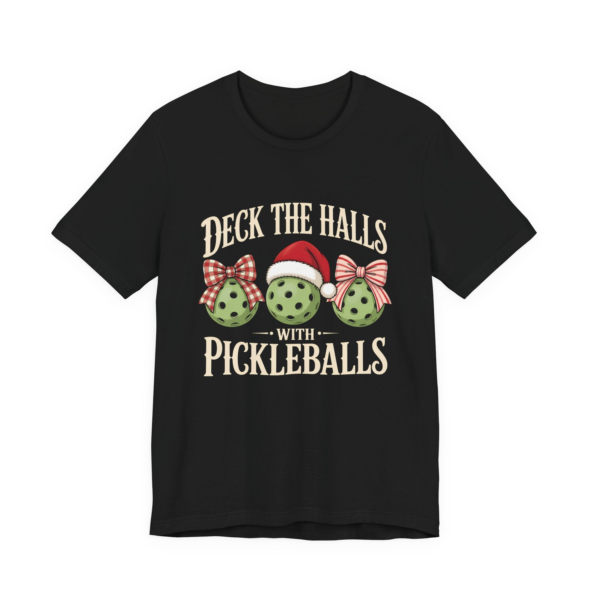 Deck the Halls with Pickleballs Christmas Tee