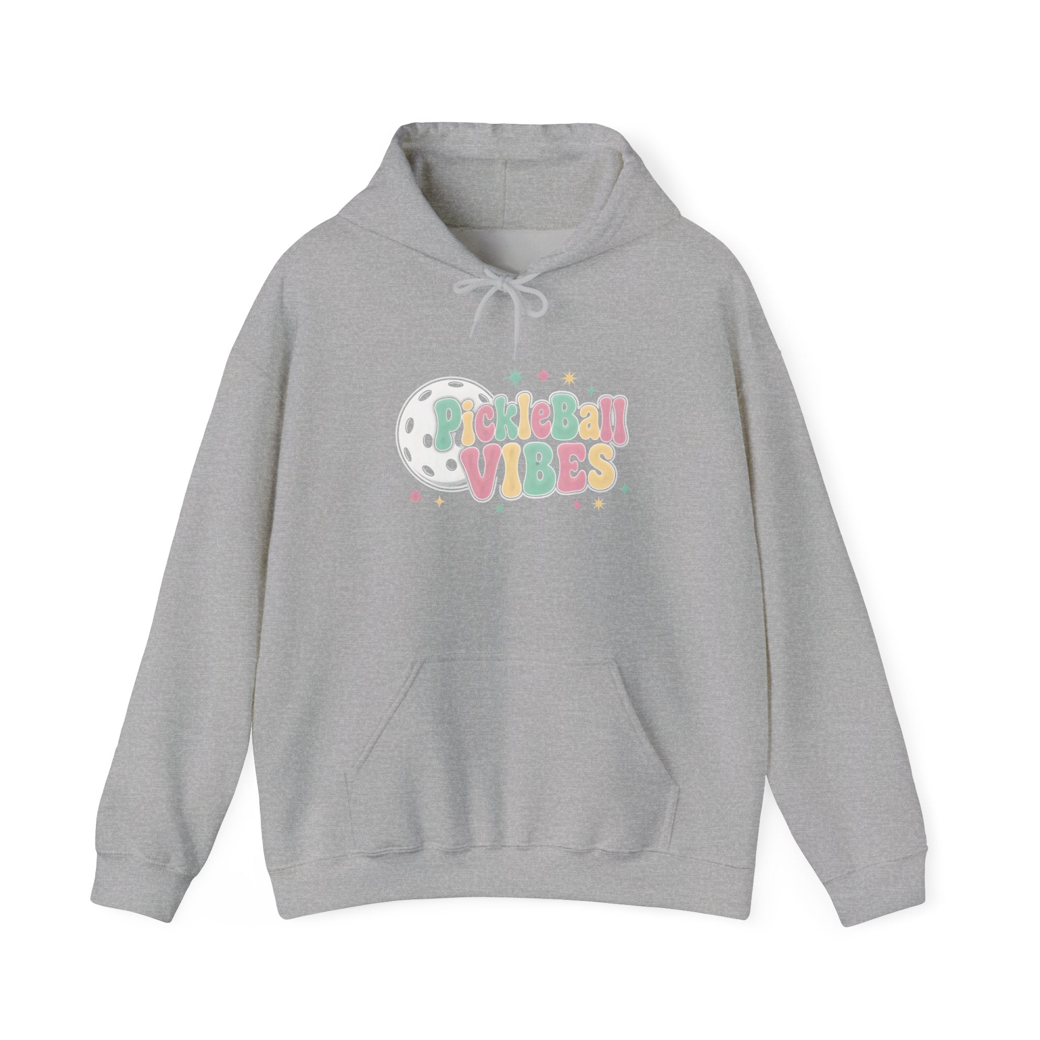 Pickleball Vibes Hoodie — Retro Pastel Pickleball Graphic Sweatshirt