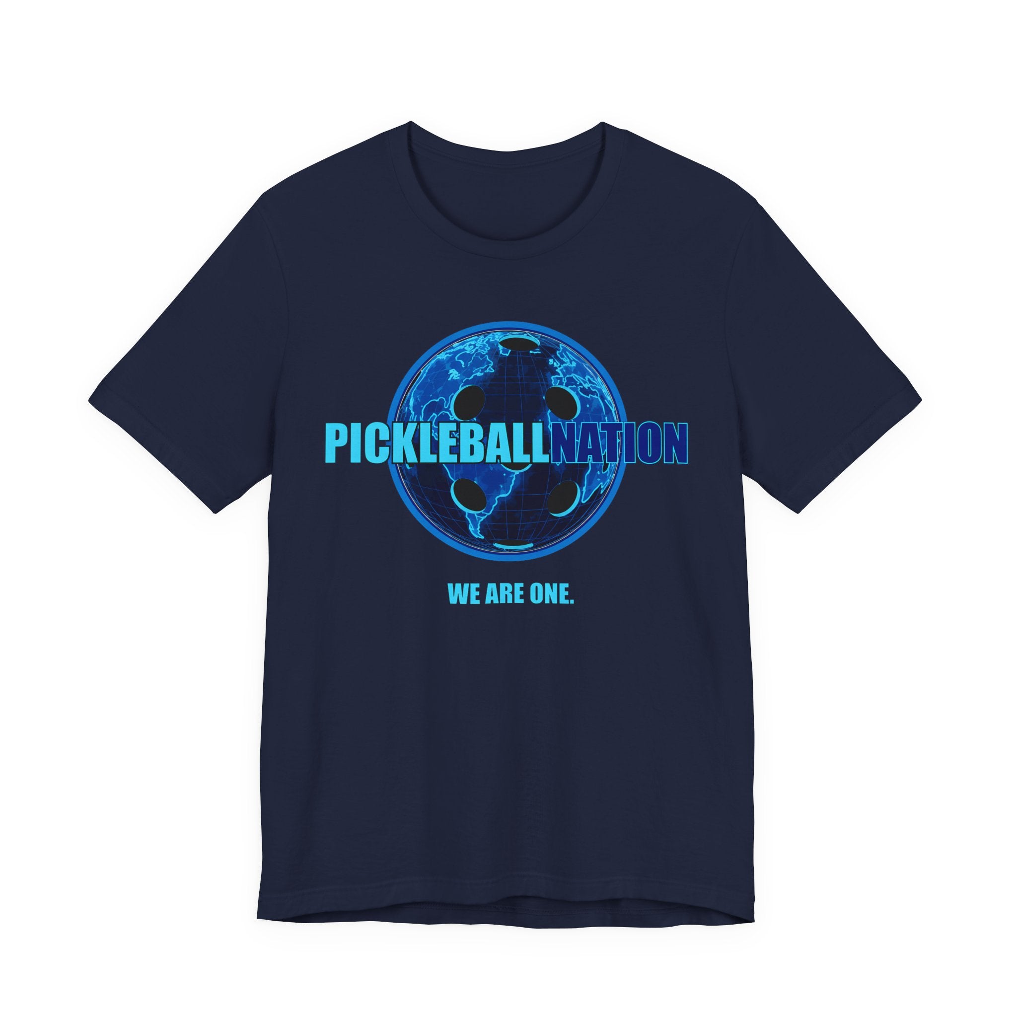 Pickleball Nation Tee — "We Are One" Globe Graphic T-Shirt