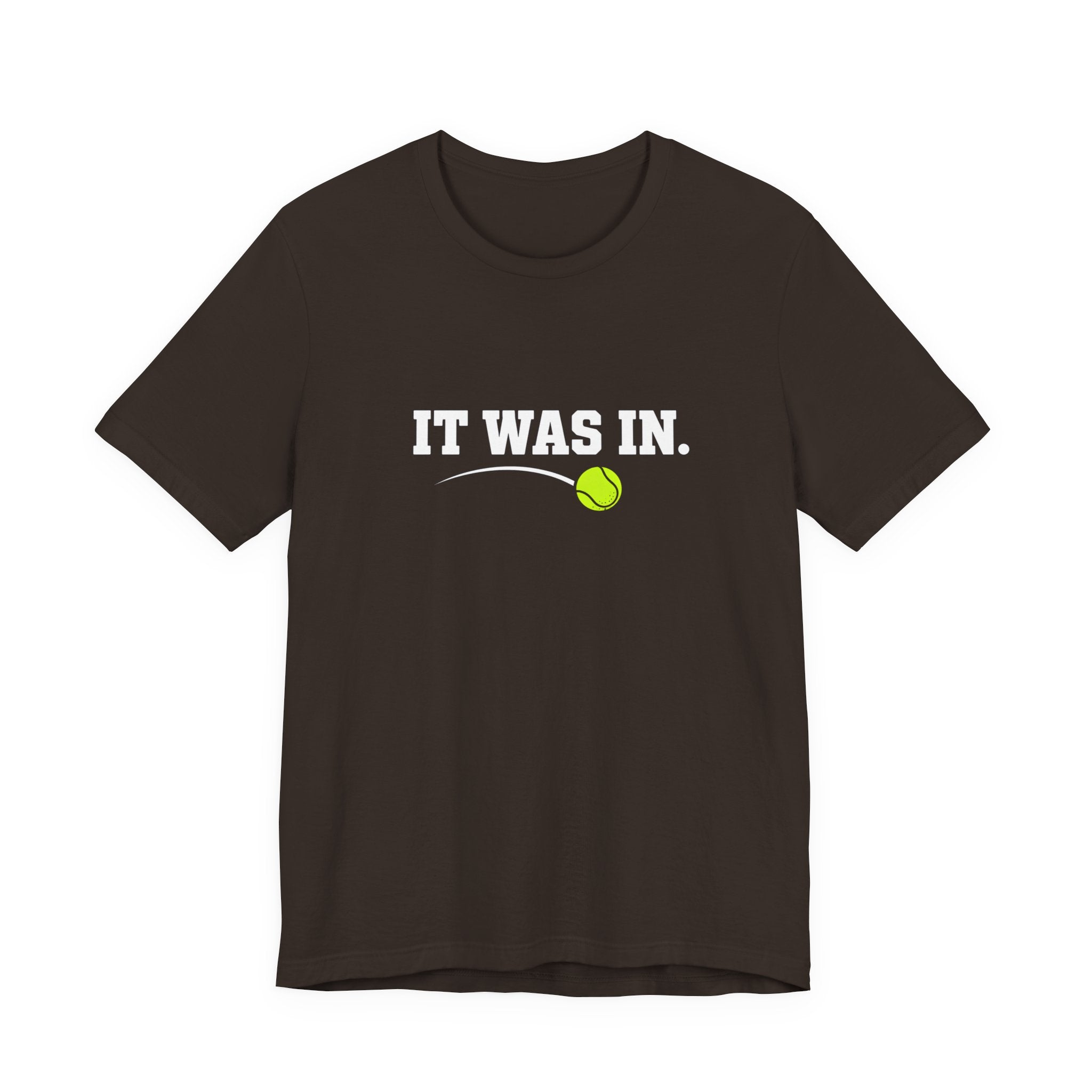 Tennis Minimalist Tee — Neon Tennis Ball Graphic Shirt