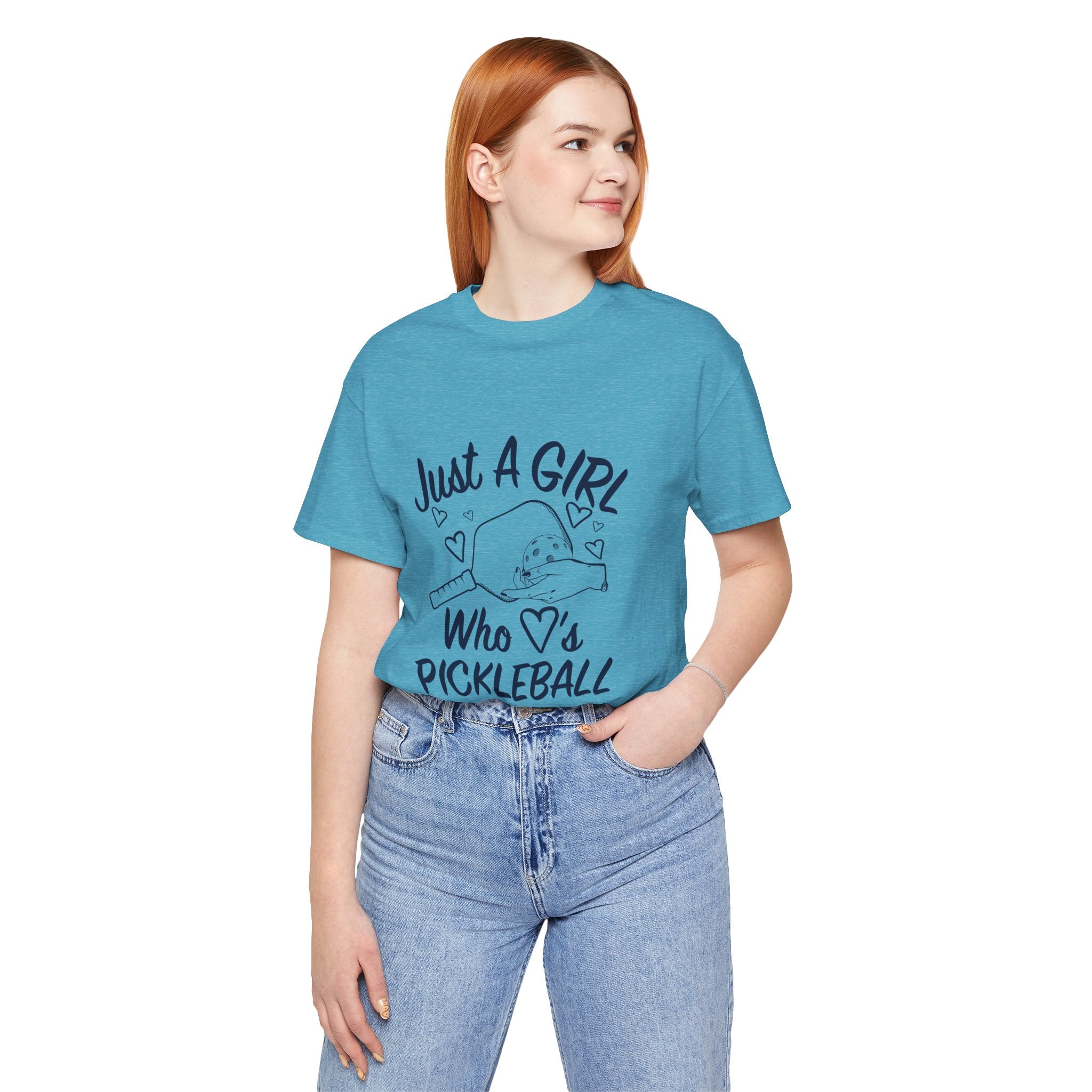 Pickleball Tee — "Just a Girl Who Loves Pickleball" Graphic Shirt