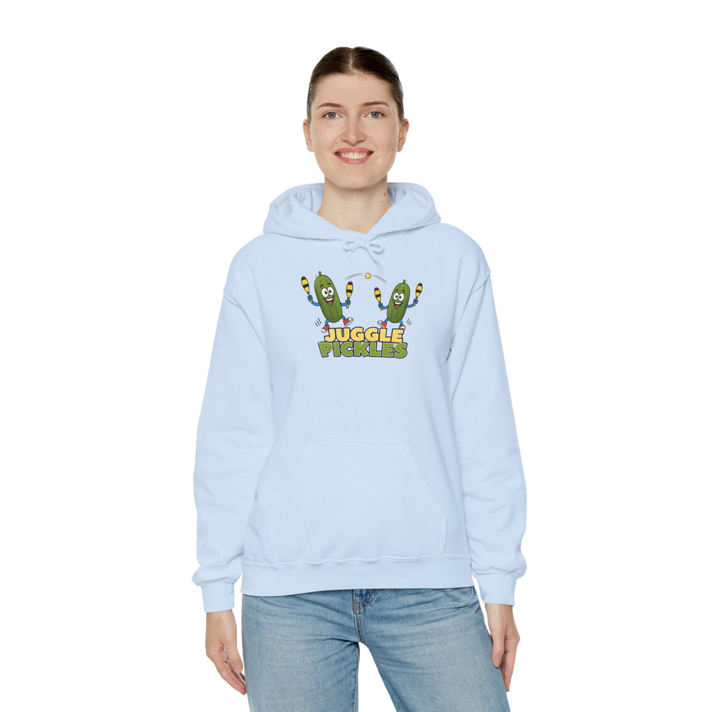 Juggling Pickles Hoodie — Cute Funny 'Juggle Pickle' Graphic Hooded Sweatshirt