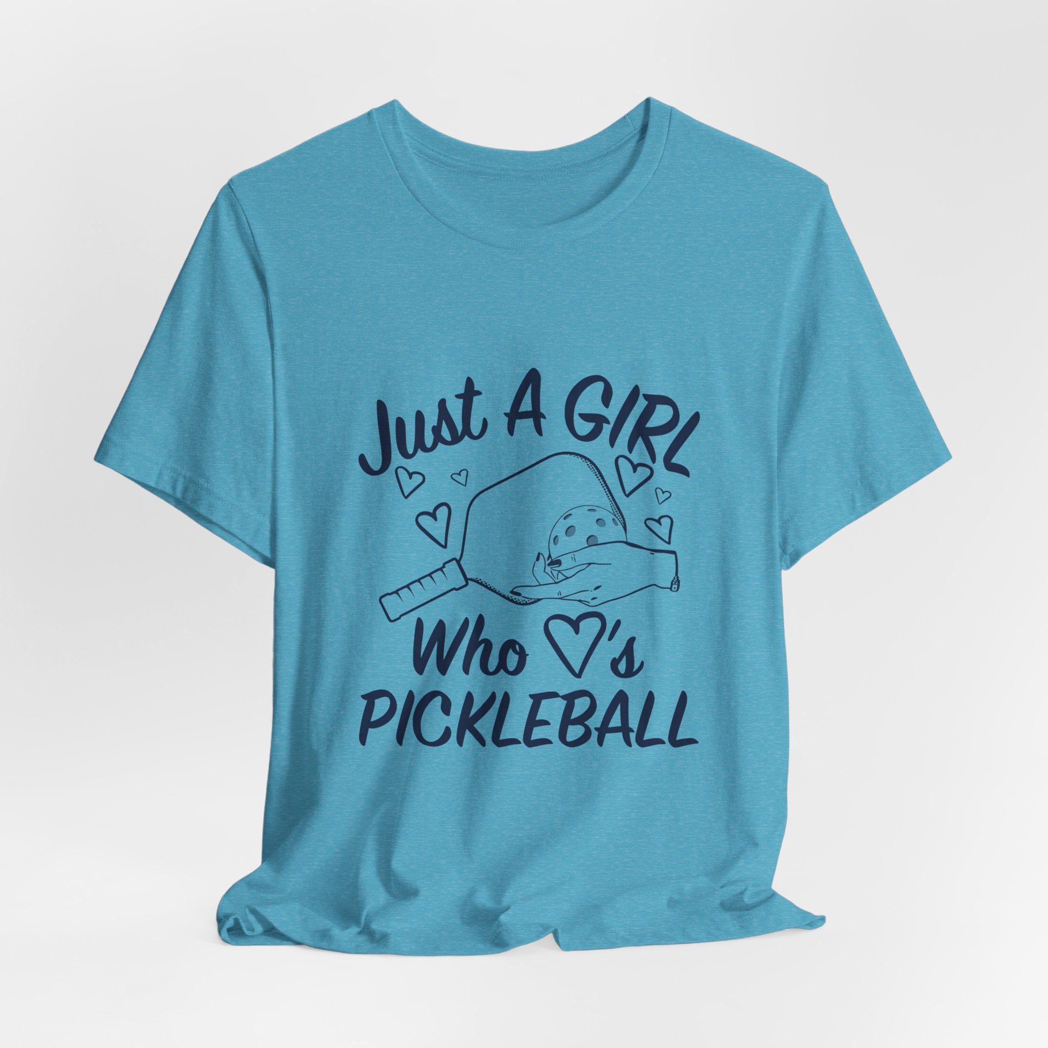 Pickleball Tee — "Just a Girl Who Loves Pickleball" Graphic Shirt