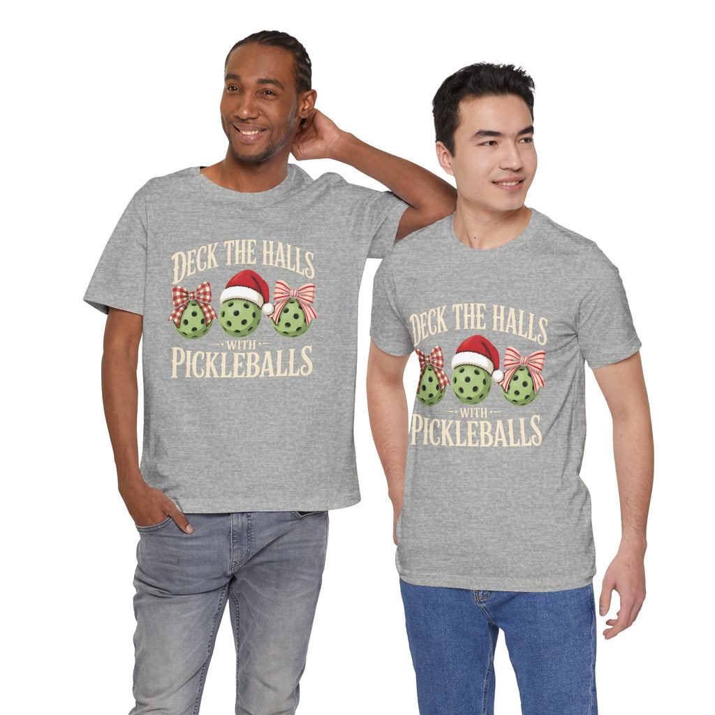 Deck the Halls with Pickleballs Christmas Tee